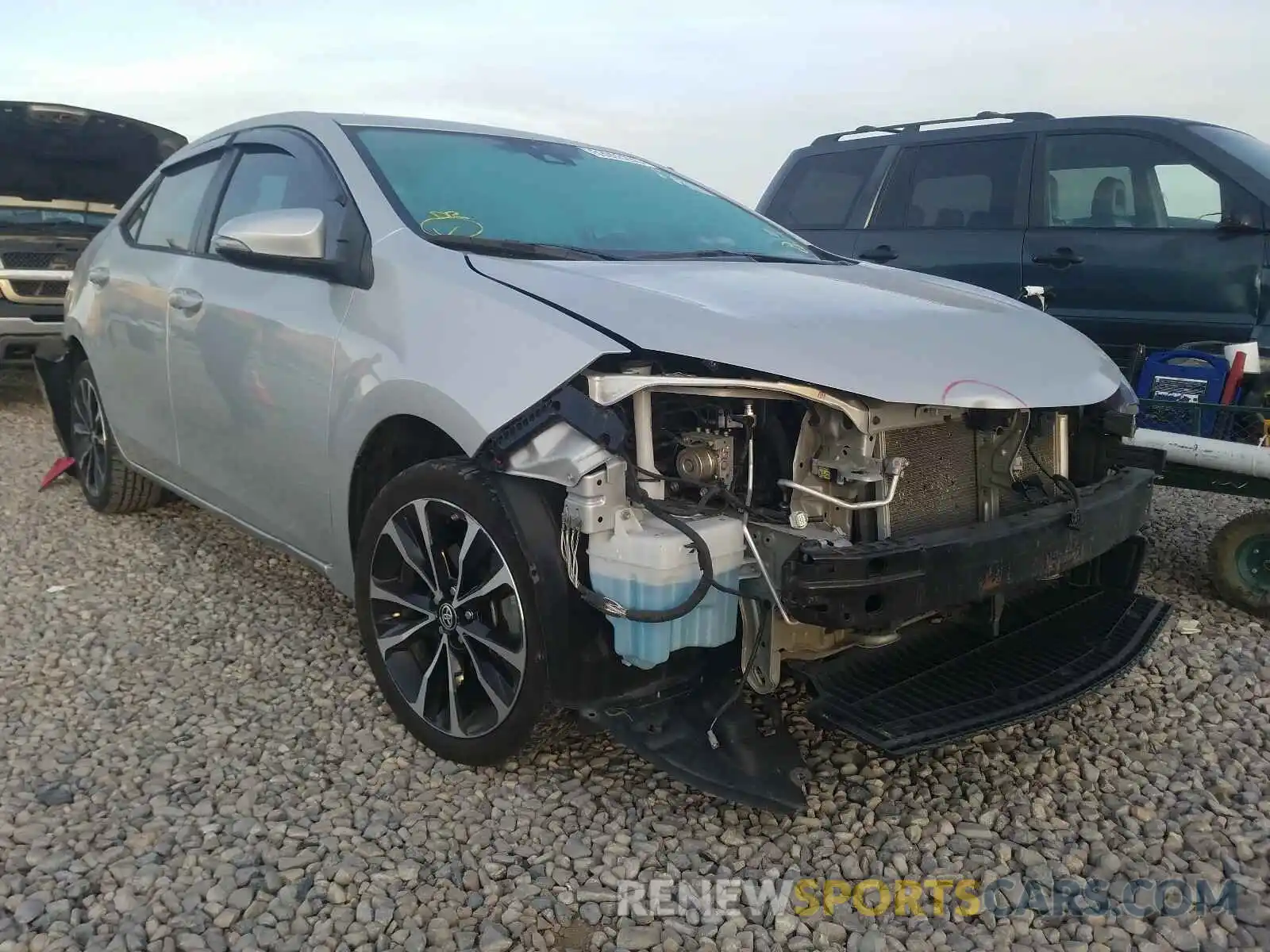 1 Photograph of a damaged car 5YFBURHE4KP880971 TOYOTA COROLLA 2019