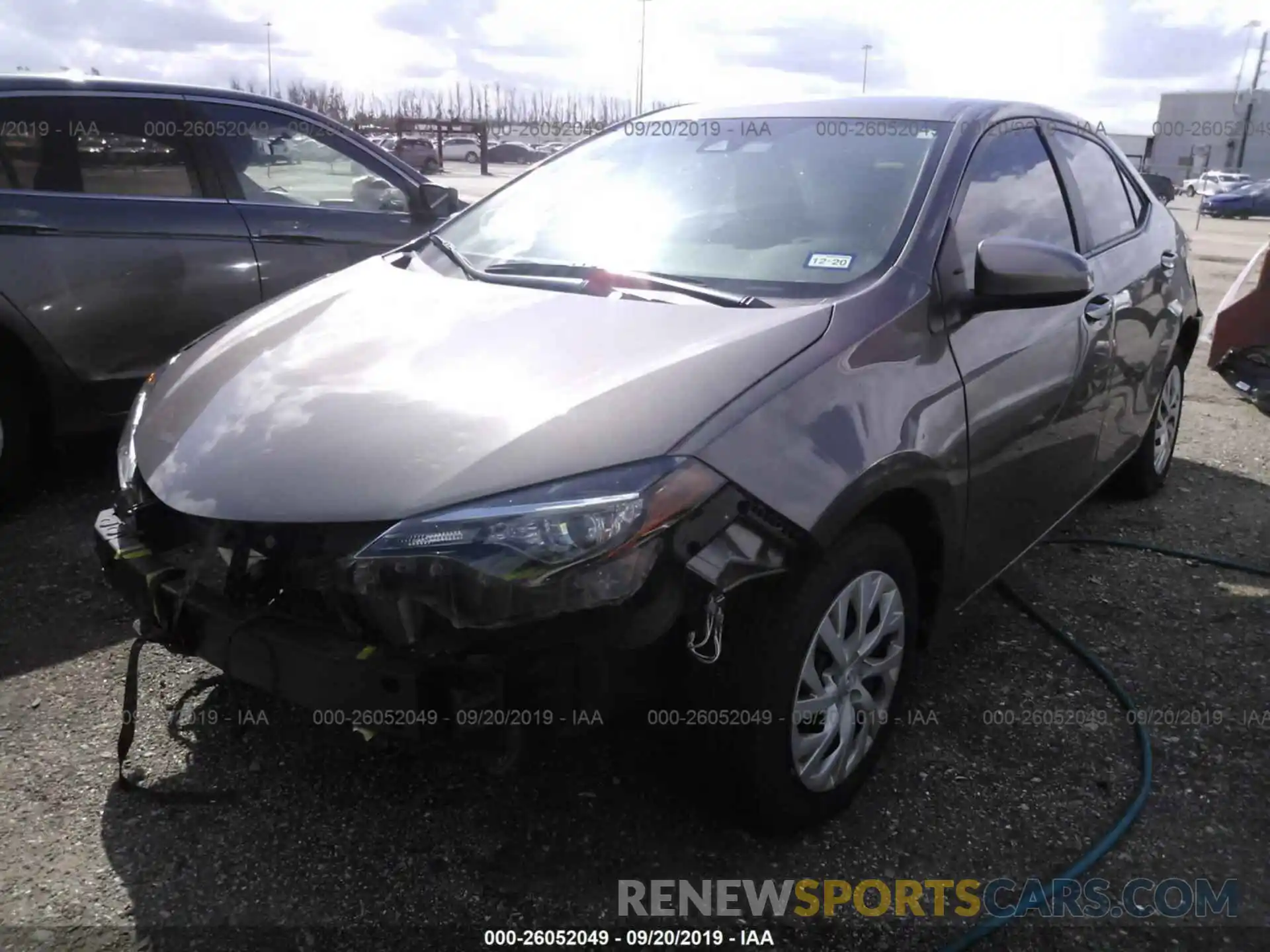 2 Photograph of a damaged car 5YFBURHE4KP880999 TOYOTA COROLLA 2019