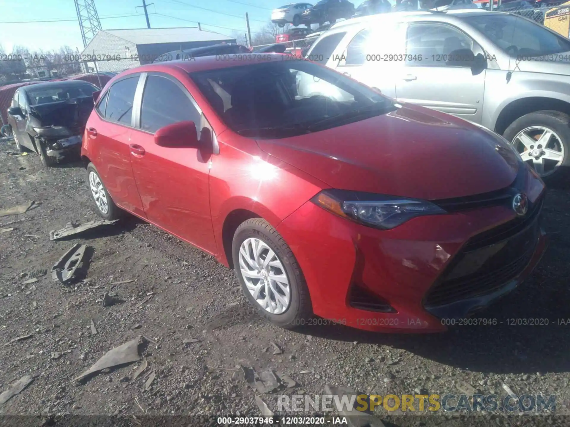 1 Photograph of a damaged car 5YFBURHE4KP881005 TOYOTA COROLLA 2019