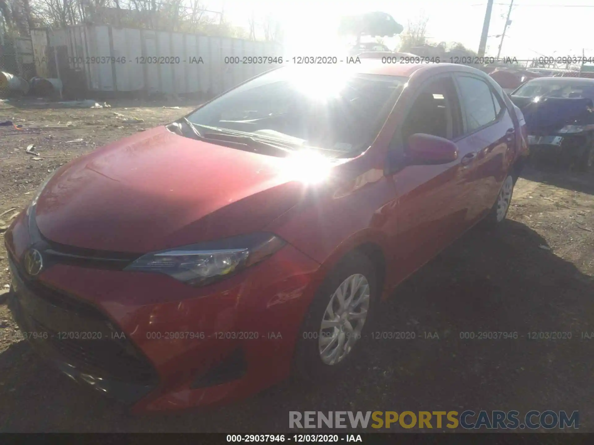 2 Photograph of a damaged car 5YFBURHE4KP881005 TOYOTA COROLLA 2019