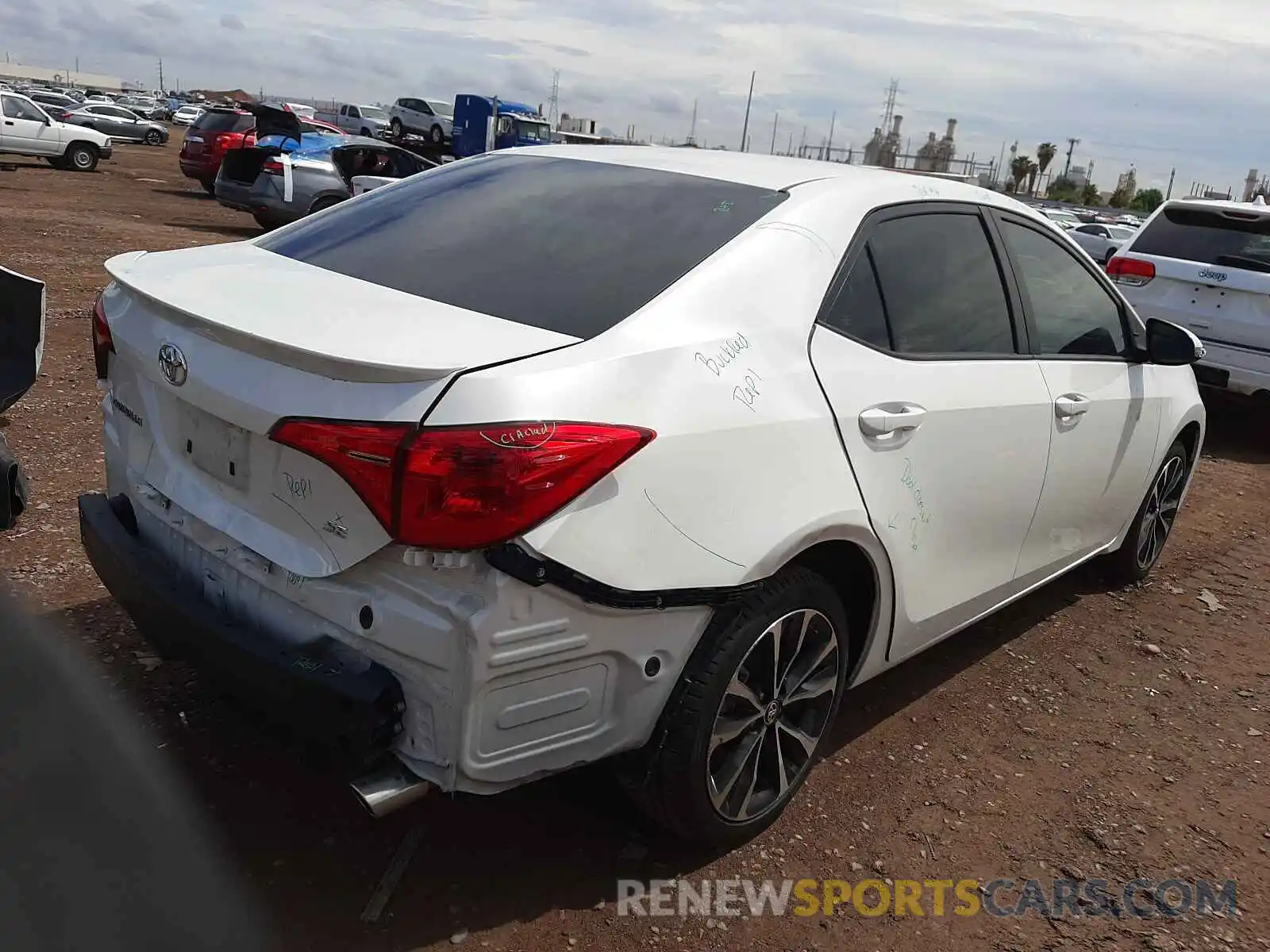 4 Photograph of a damaged car 5YFBURHE4KP881196 TOYOTA COROLLA 2019