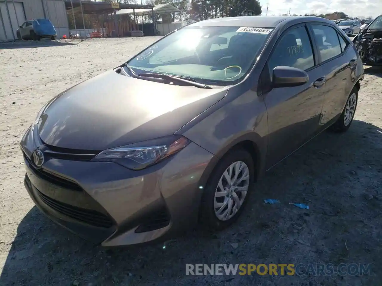 2 Photograph of a damaged car 5YFBURHE4KP881375 TOYOTA COROLLA 2019