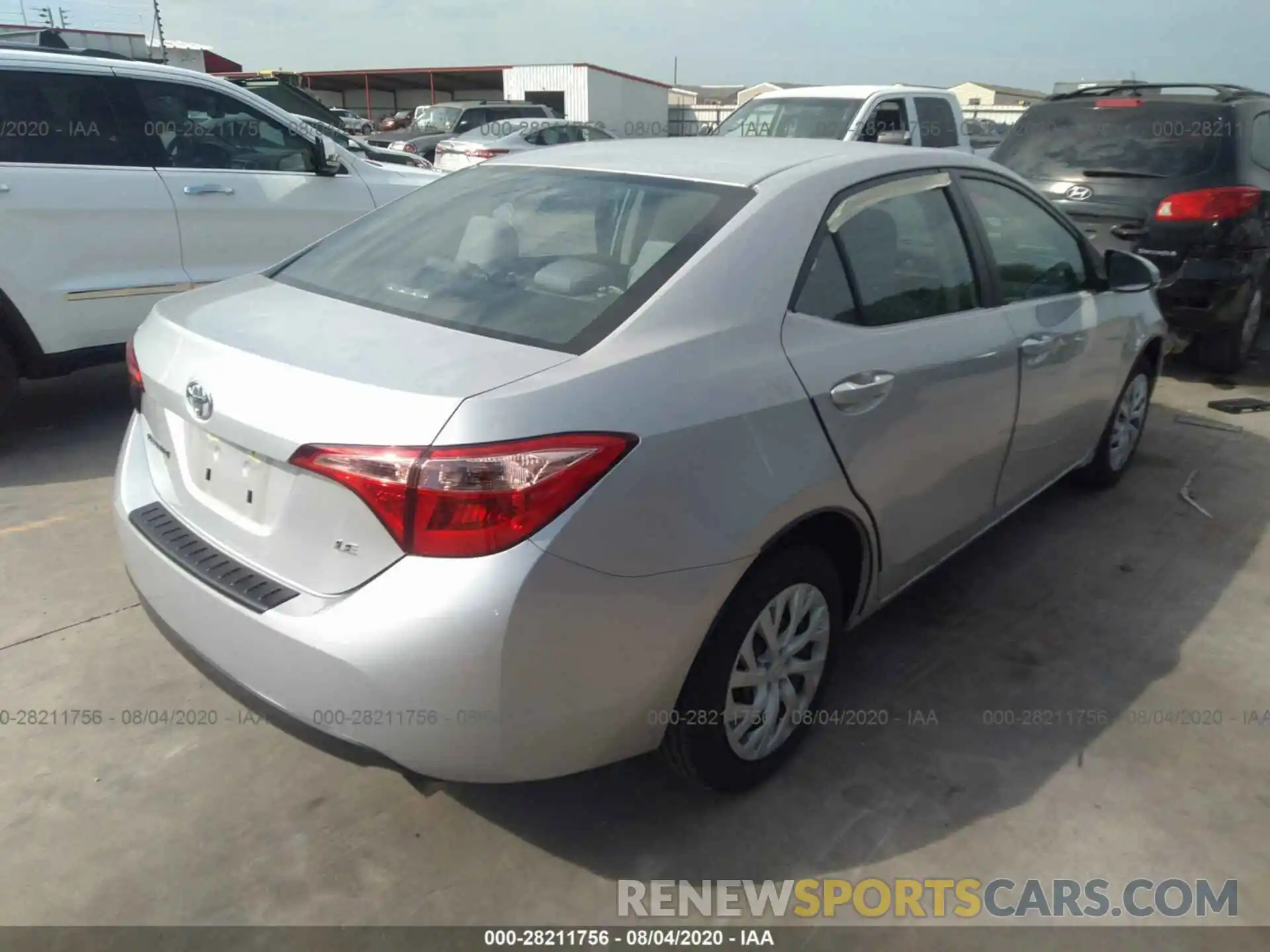 4 Photograph of a damaged car 5YFBURHE4KP881876 TOYOTA COROLLA 2019