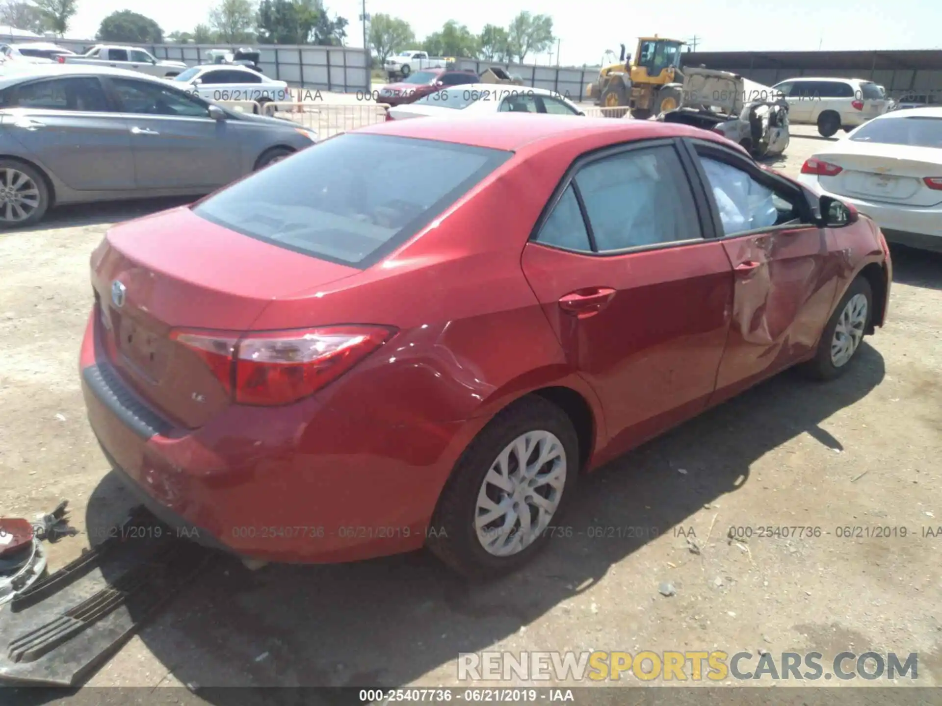 4 Photograph of a damaged car 5YFBURHE4KP882364 TOYOTA COROLLA 2019