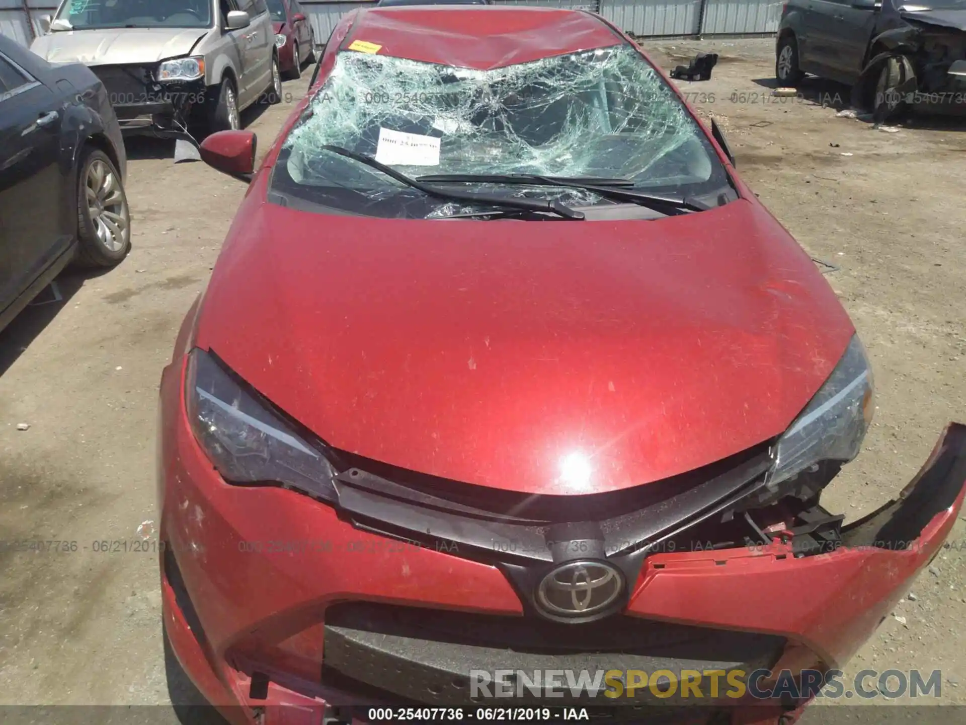 6 Photograph of a damaged car 5YFBURHE4KP882364 TOYOTA COROLLA 2019