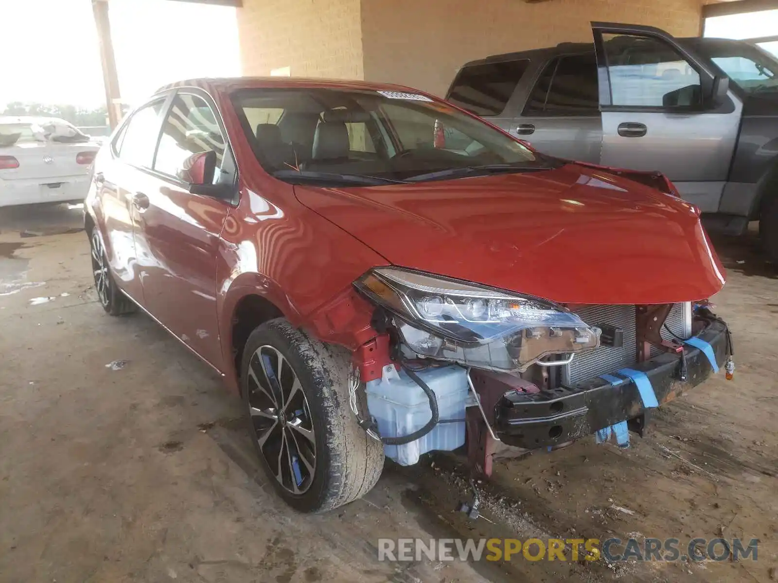 1 Photograph of a damaged car 5YFBURHE4KP882381 TOYOTA COROLLA 2019