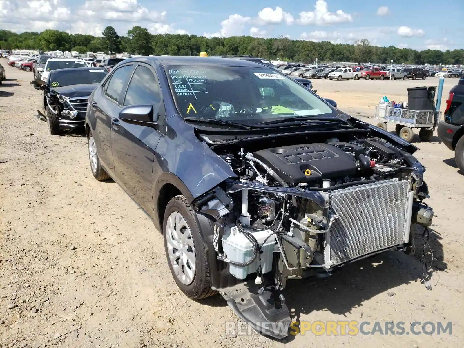 1 Photograph of a damaged car 5YFBURHE4KP882395 TOYOTA COROLLA 2019