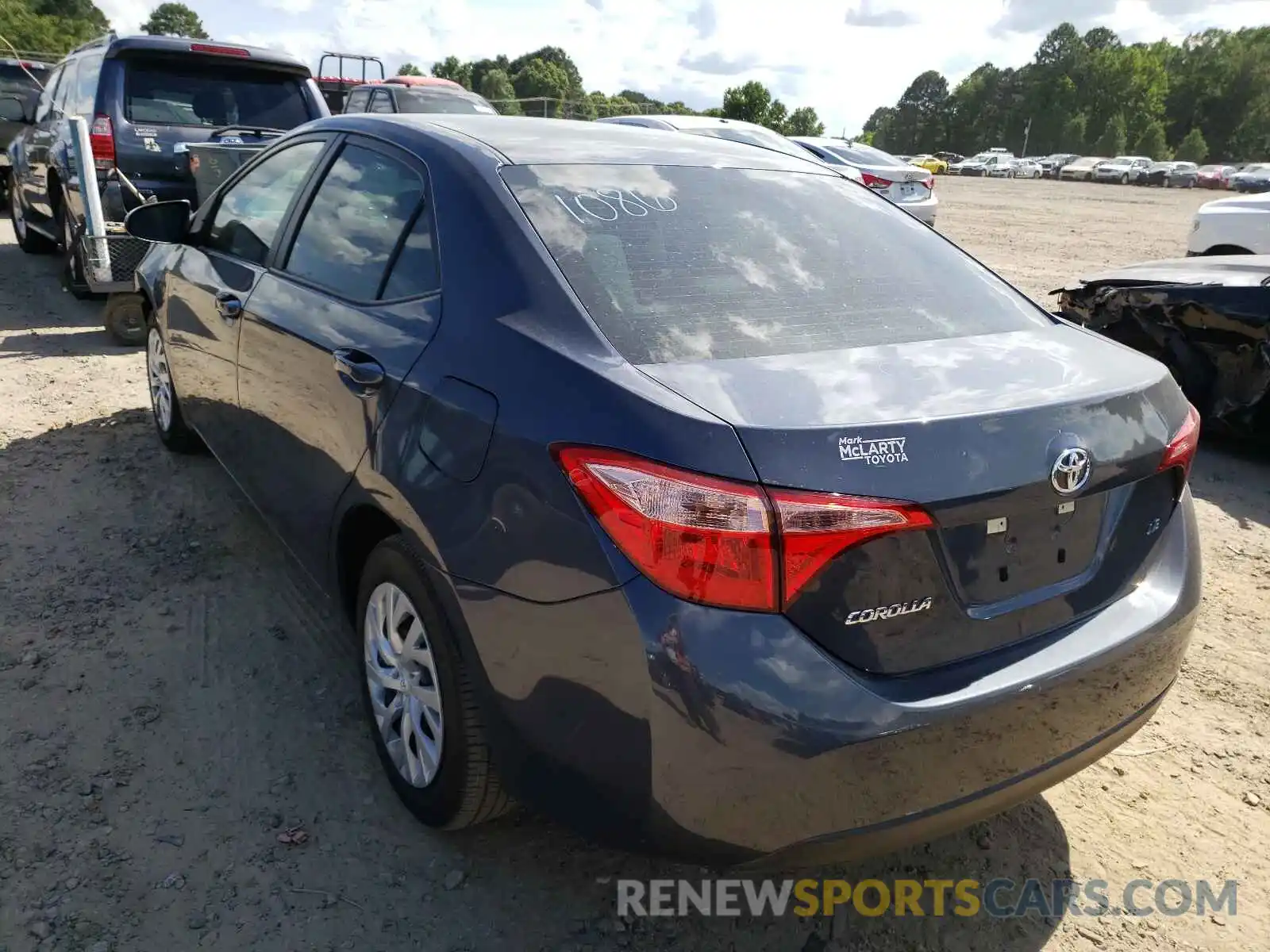 3 Photograph of a damaged car 5YFBURHE4KP882395 TOYOTA COROLLA 2019