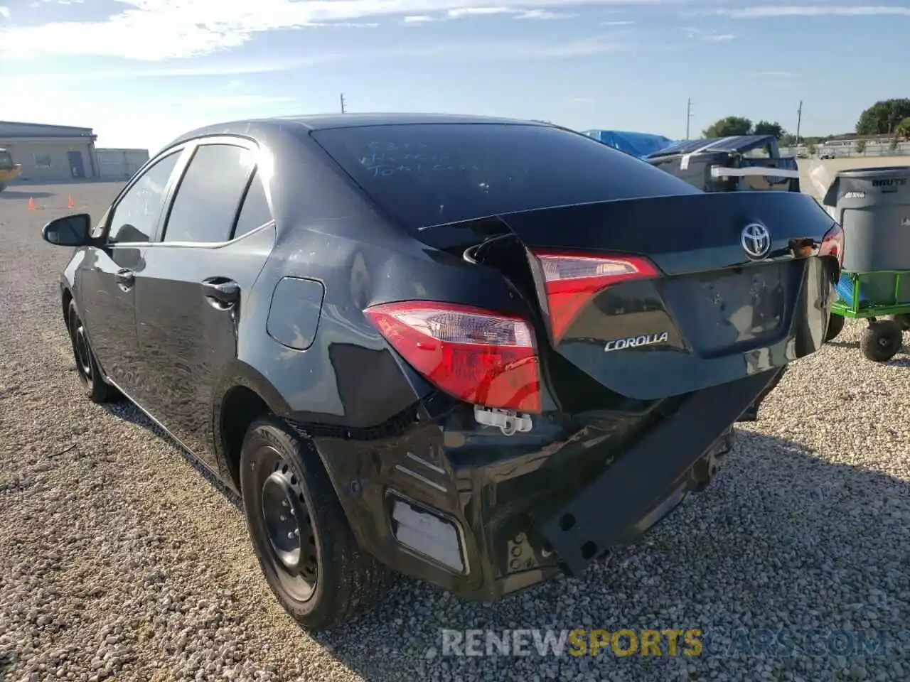 3 Photograph of a damaged car 5YFBURHE4KP882946 TOYOTA COROLLA 2019