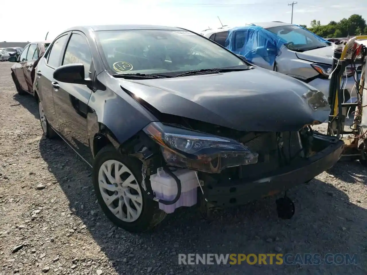 1 Photograph of a damaged car 5YFBURHE4KP883224 TOYOTA COROLLA 2019