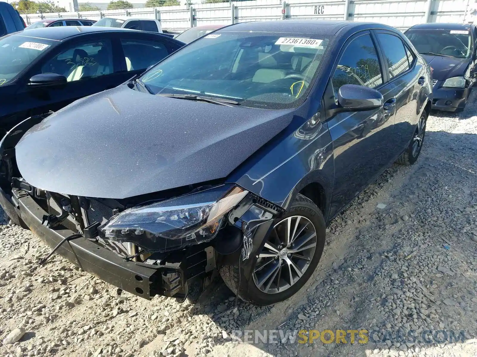 2 Photograph of a damaged car 5YFBURHE4KP883403 TOYOTA COROLLA 2019