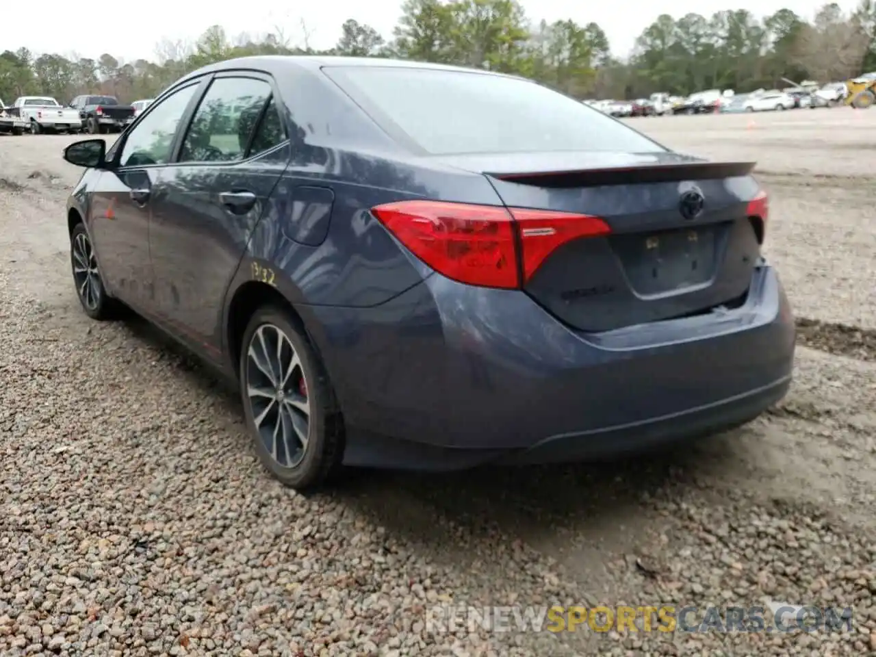 3 Photograph of a damaged car 5YFBURHE4KP883580 TOYOTA COROLLA 2019