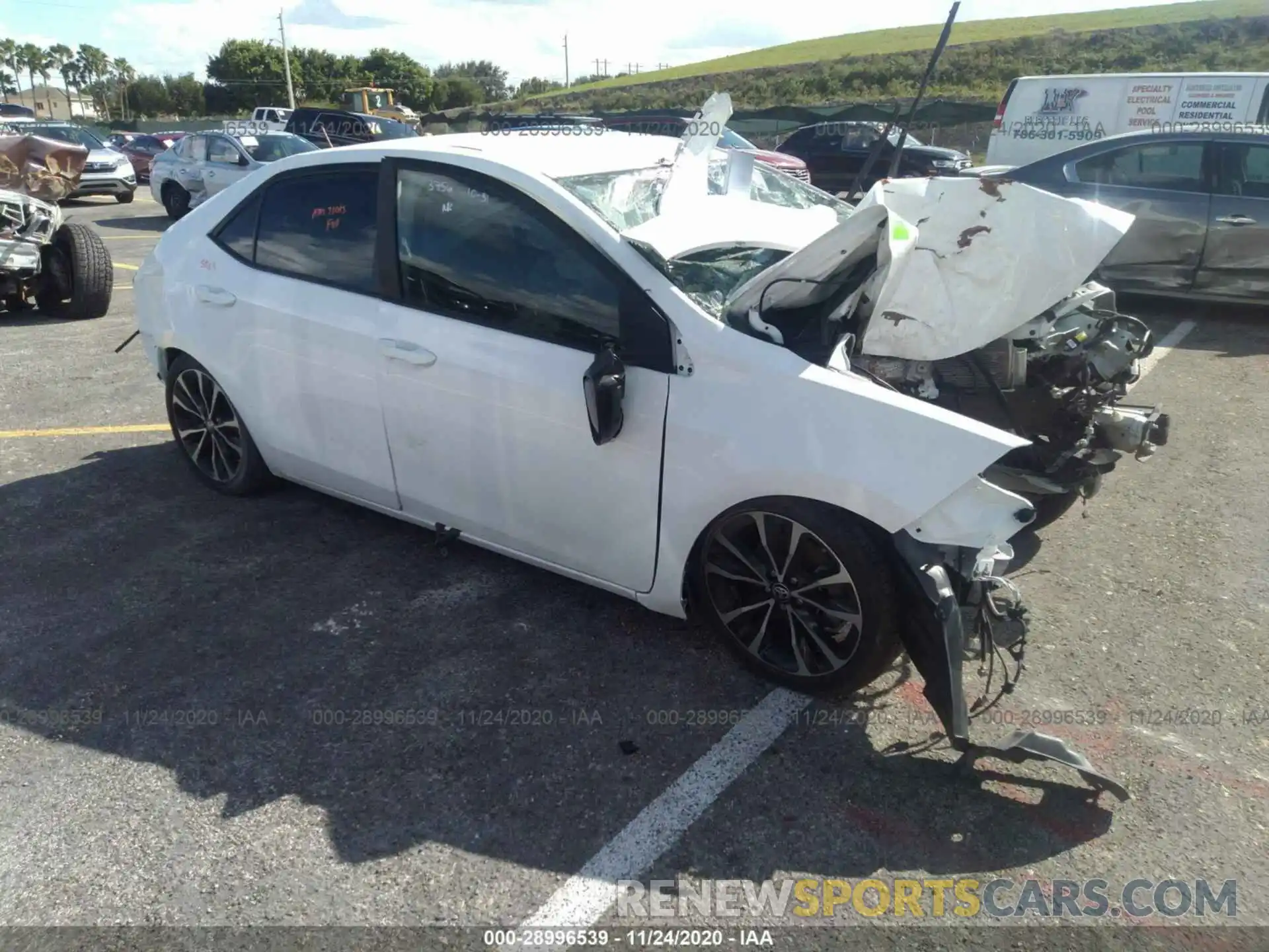 1 Photograph of a damaged car 5YFBURHE4KP883756 TOYOTA COROLLA 2019