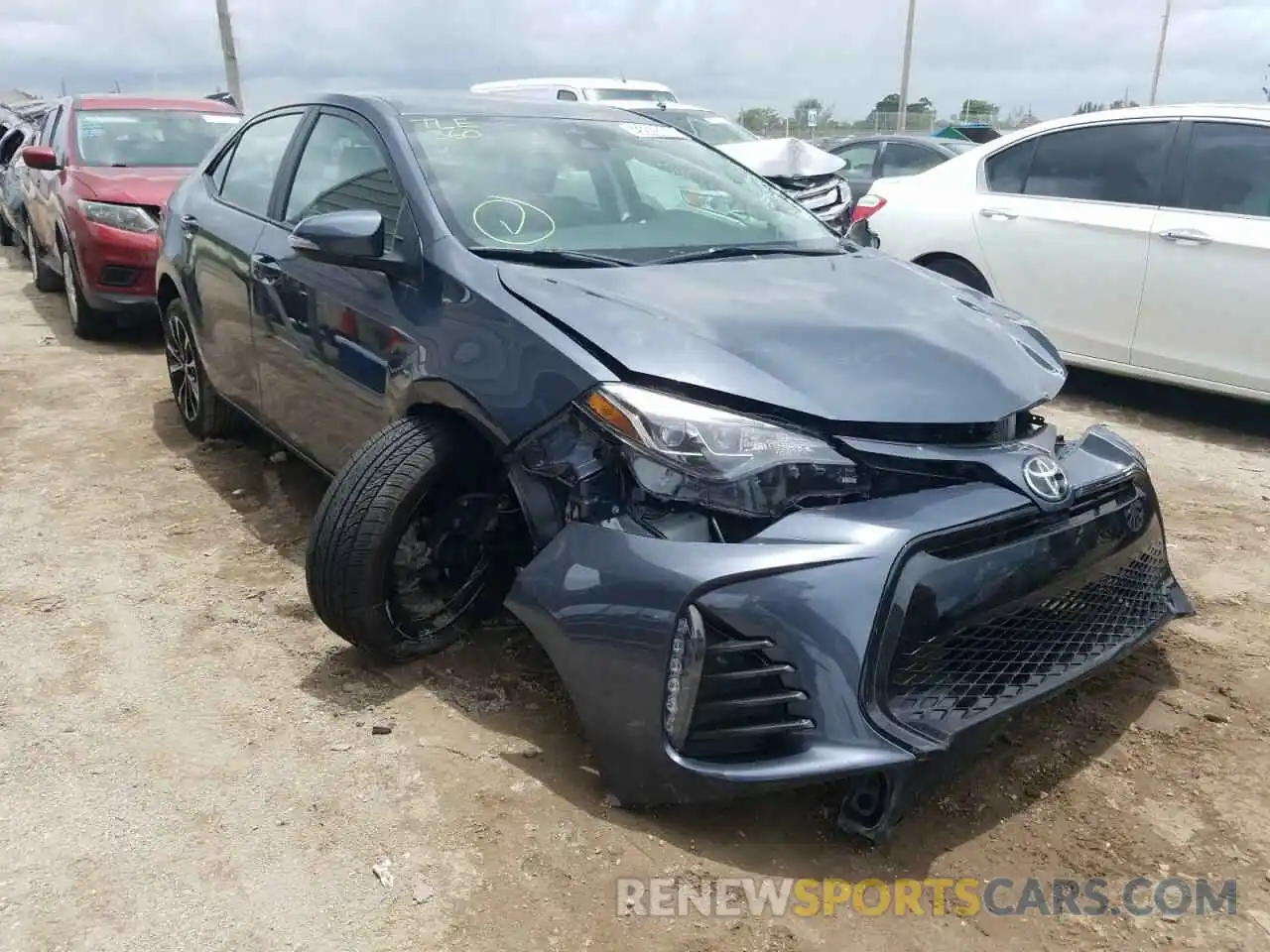 1 Photograph of a damaged car 5YFBURHE4KP884020 TOYOTA COROLLA 2019