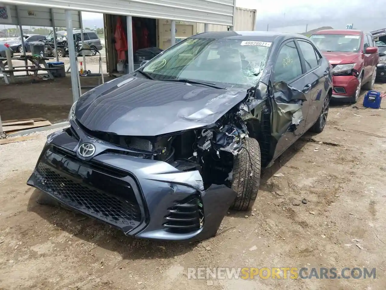 2 Photograph of a damaged car 5YFBURHE4KP884020 TOYOTA COROLLA 2019