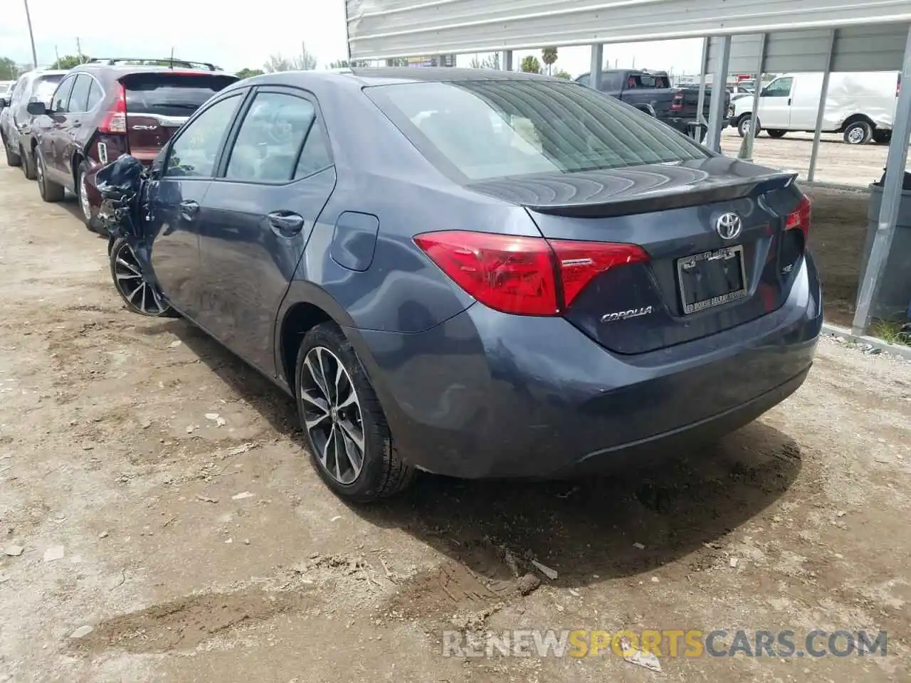 3 Photograph of a damaged car 5YFBURHE4KP884020 TOYOTA COROLLA 2019