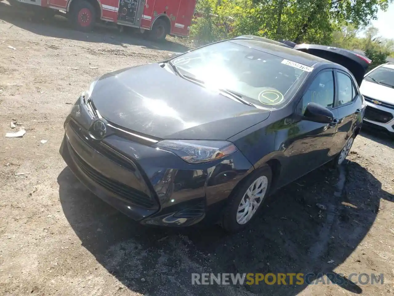 2 Photograph of a damaged car 5YFBURHE4KP884759 TOYOTA COROLLA 2019