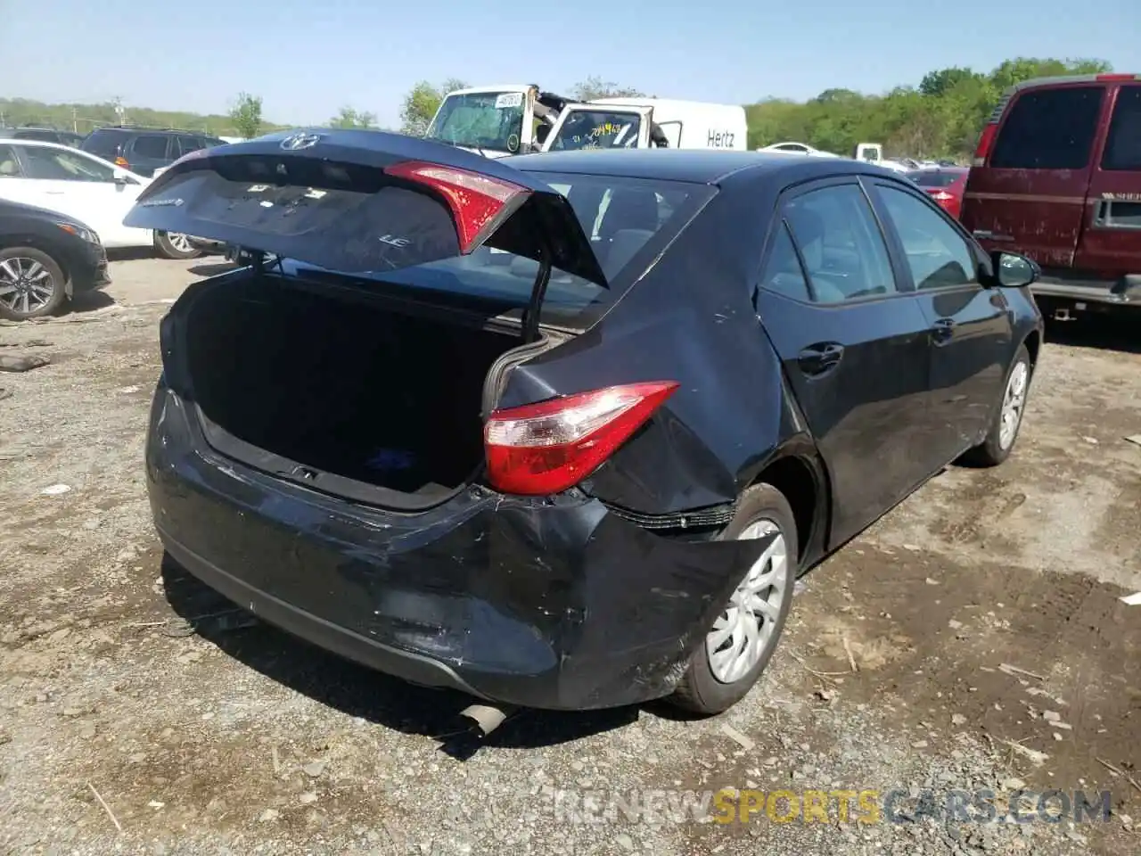 4 Photograph of a damaged car 5YFBURHE4KP884759 TOYOTA COROLLA 2019