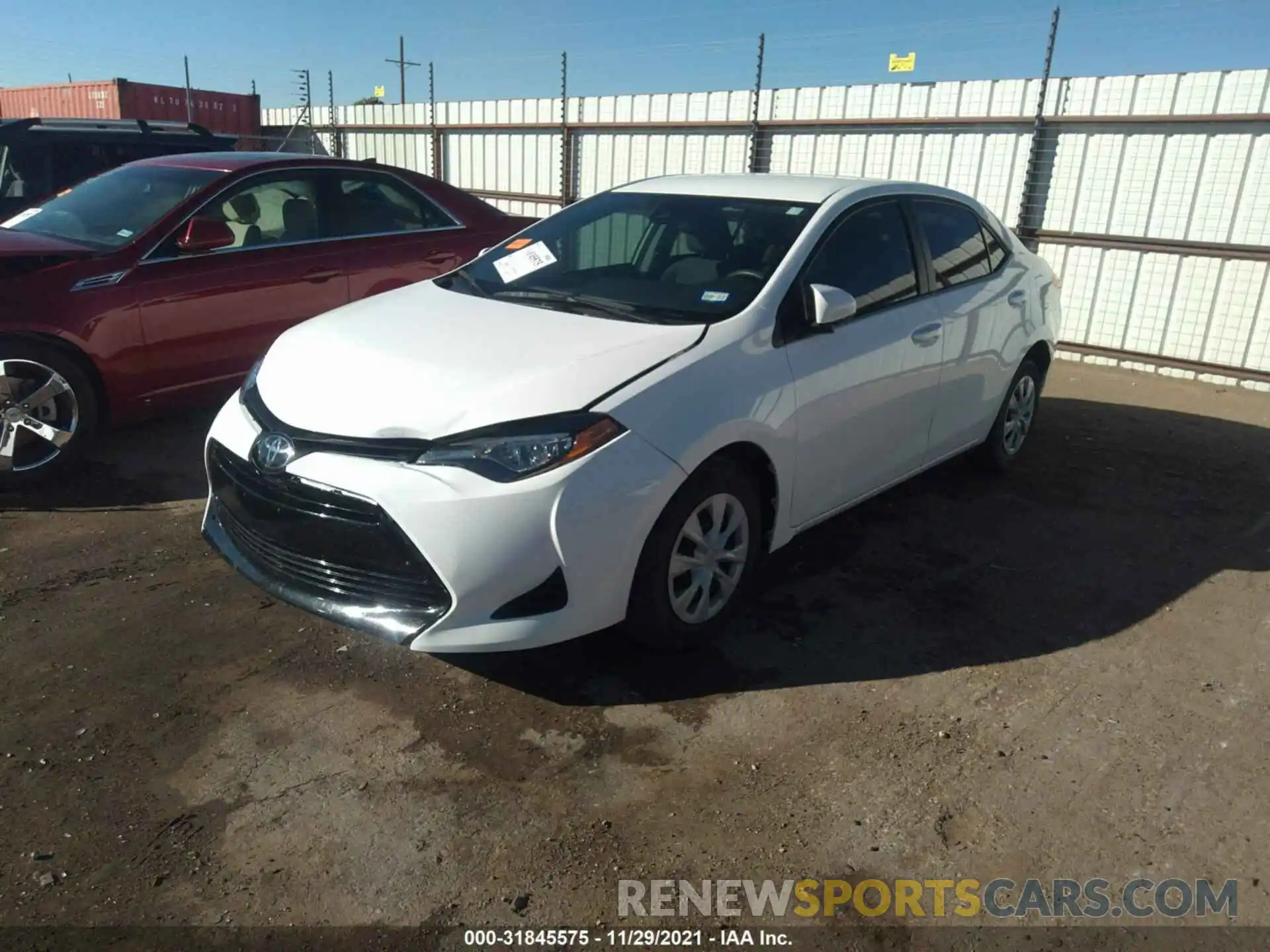 2 Photograph of a damaged car 5YFBURHE4KP884812 TOYOTA COROLLA 2019