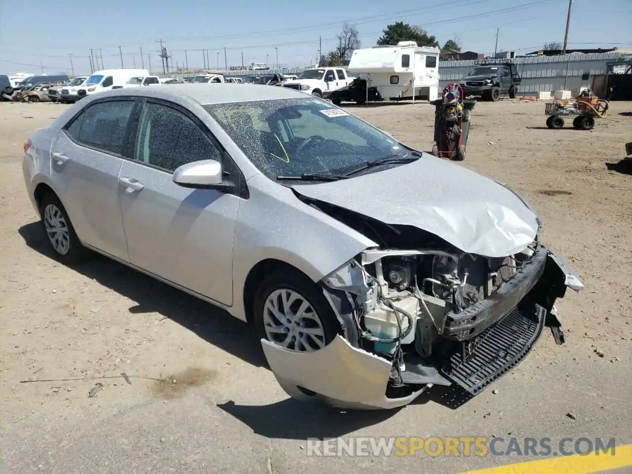 1 Photograph of a damaged car 5YFBURHE4KP884891 TOYOTA COROLLA 2019