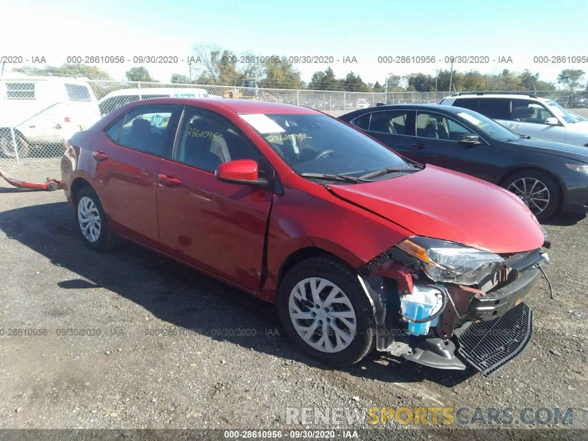 1 Photograph of a damaged car 5YFBURHE4KP884910 TOYOTA COROLLA 2019