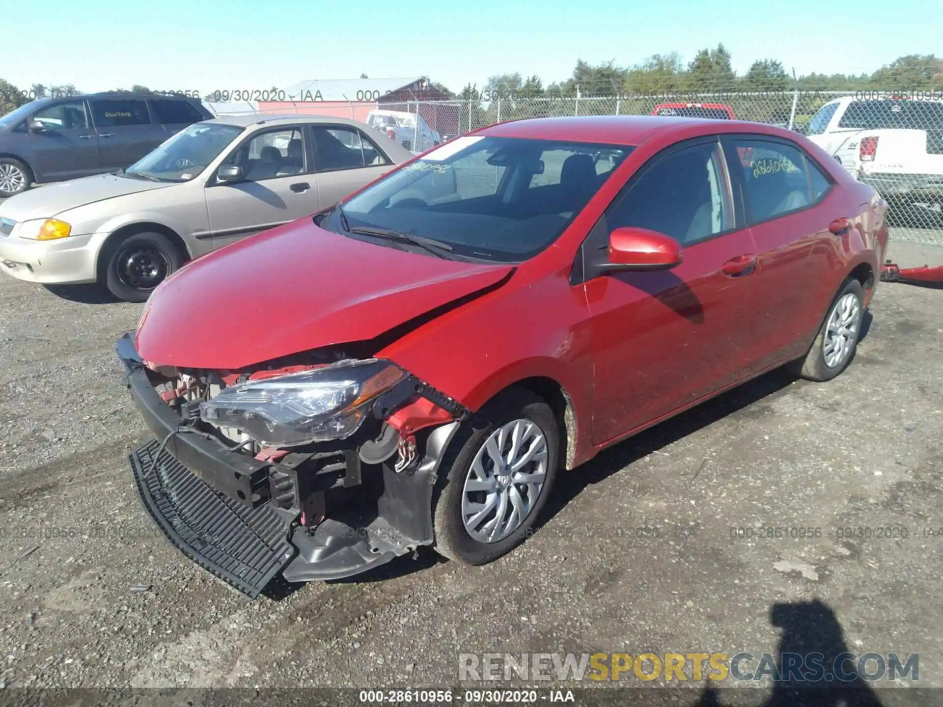 2 Photograph of a damaged car 5YFBURHE4KP884910 TOYOTA COROLLA 2019