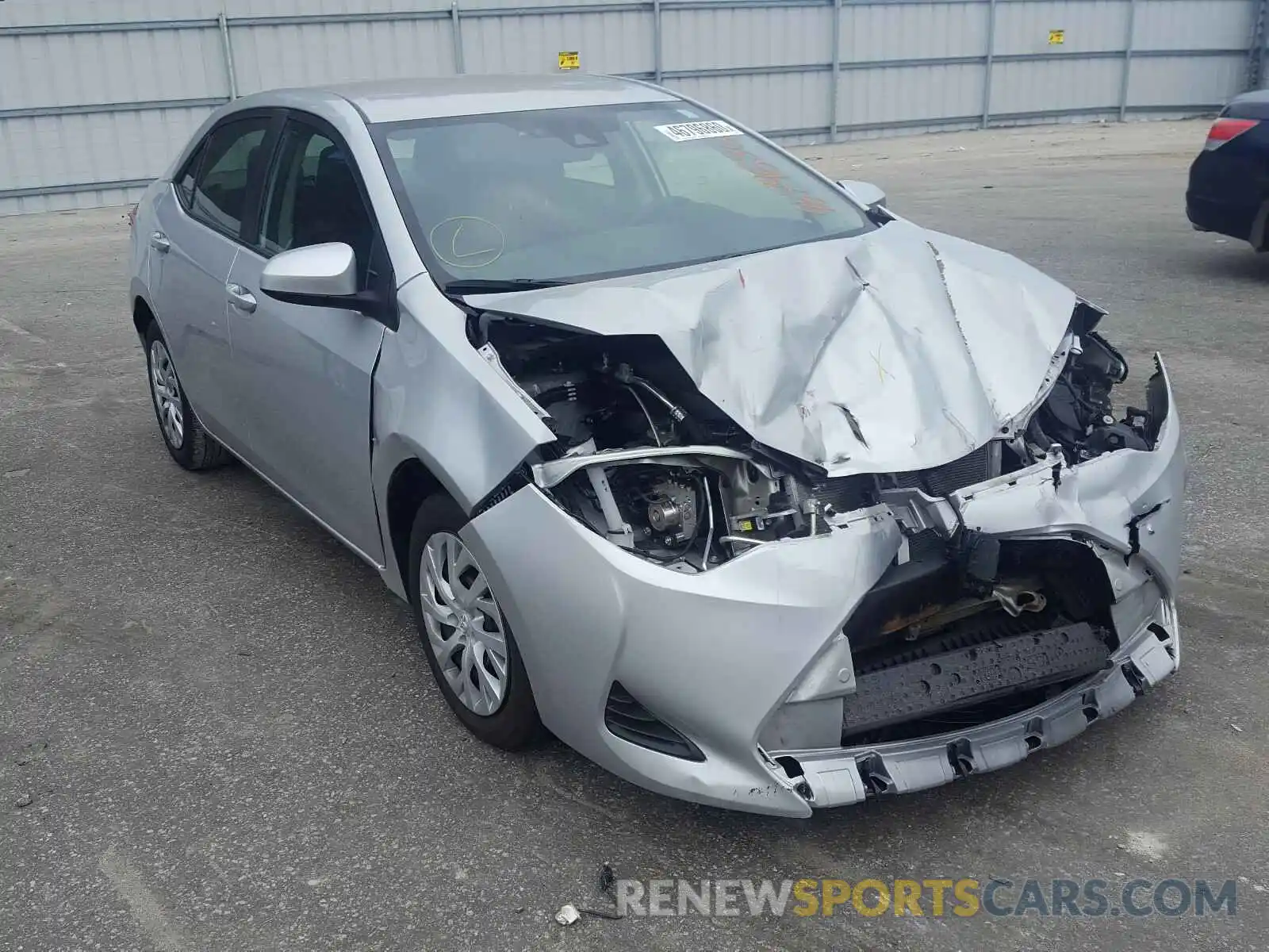 1 Photograph of a damaged car 5YFBURHE4KP884924 TOYOTA COROLLA 2019