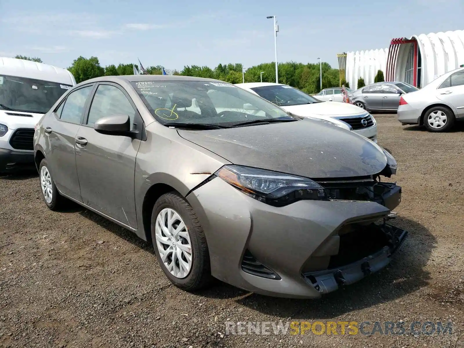 1 Photograph of a damaged car 5YFBURHE4KP885328 TOYOTA COROLLA 2019