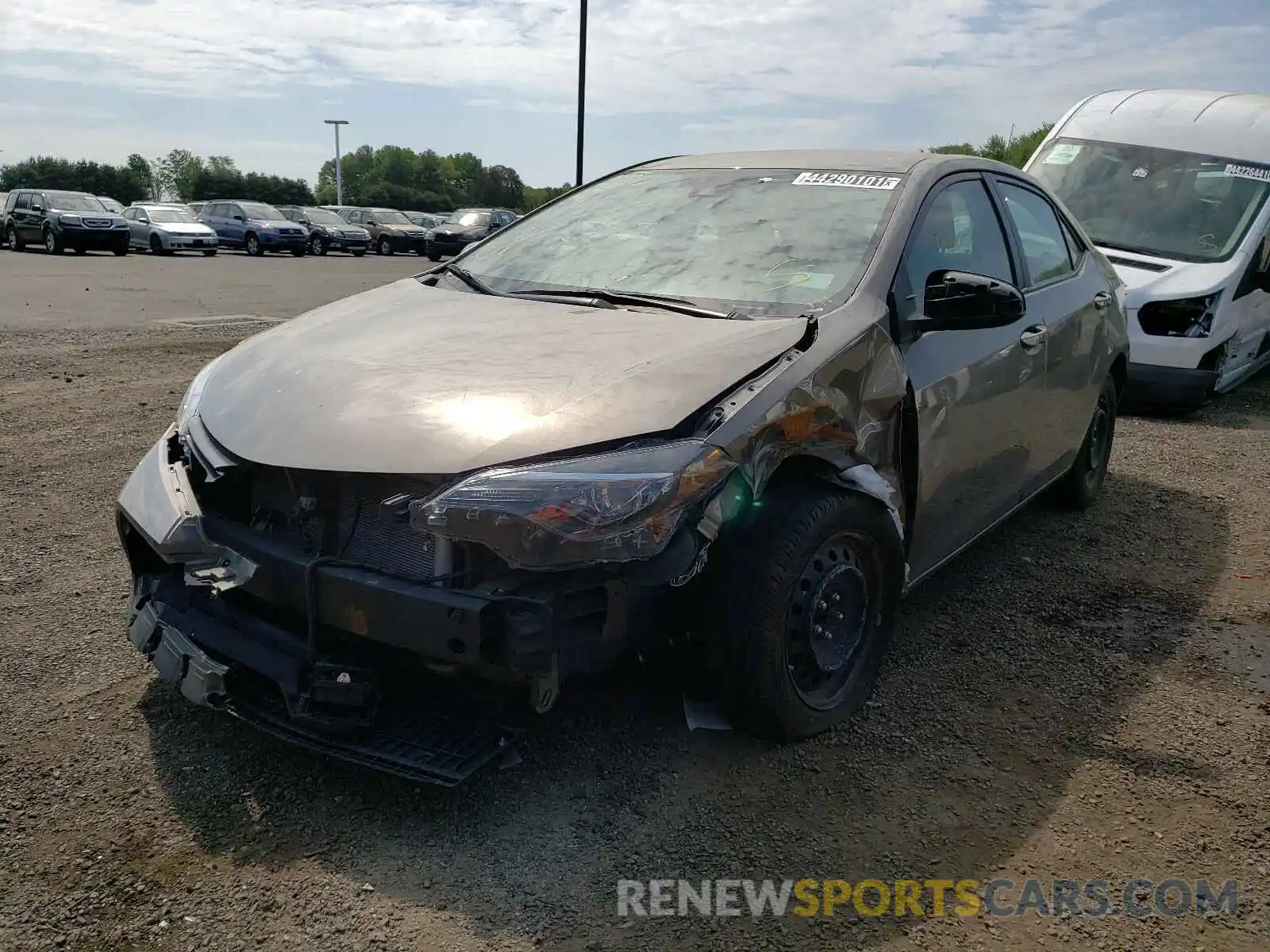 2 Photograph of a damaged car 5YFBURHE4KP885328 TOYOTA COROLLA 2019