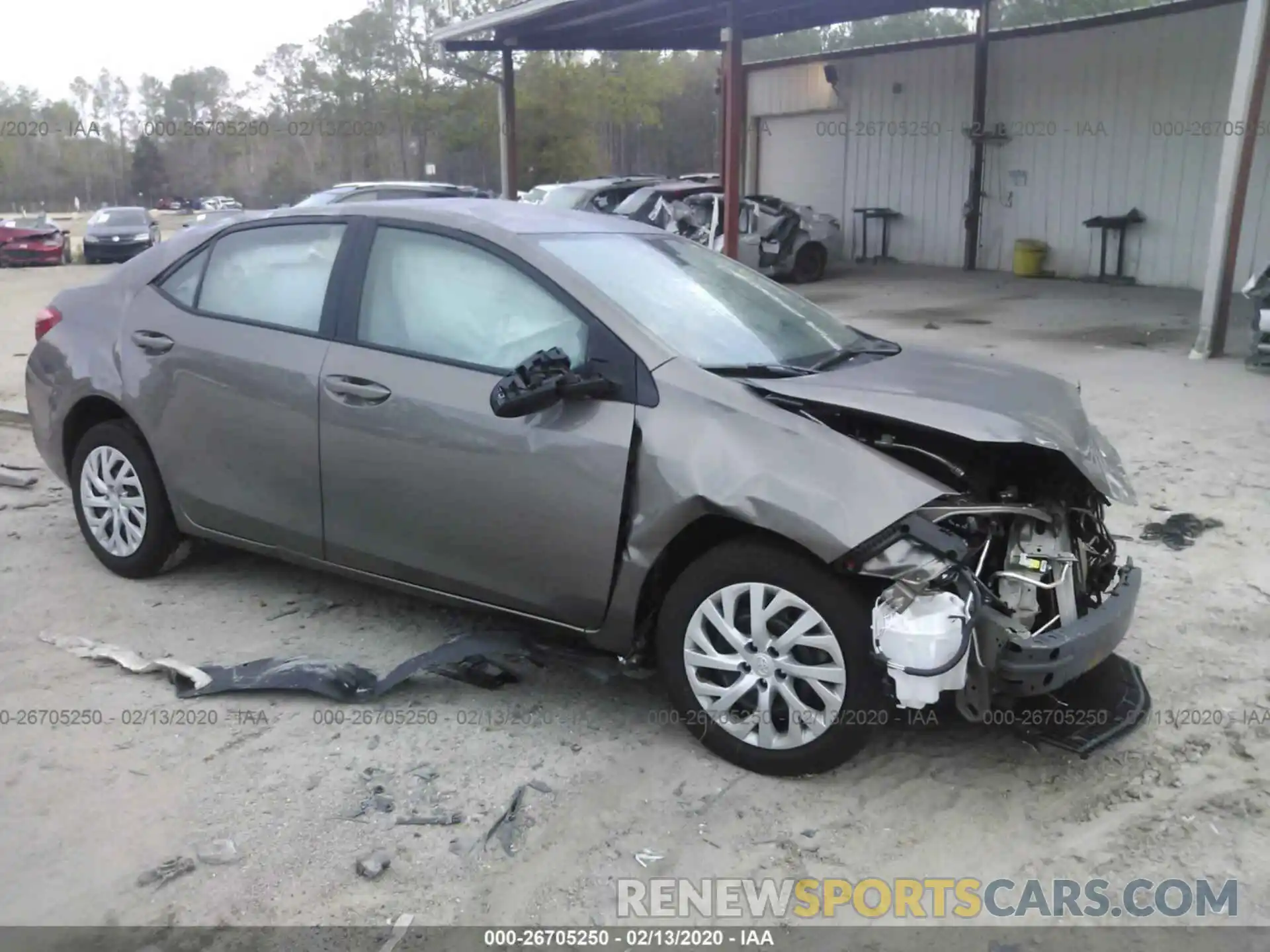 1 Photograph of a damaged car 5YFBURHE4KP885653 TOYOTA COROLLA 2019