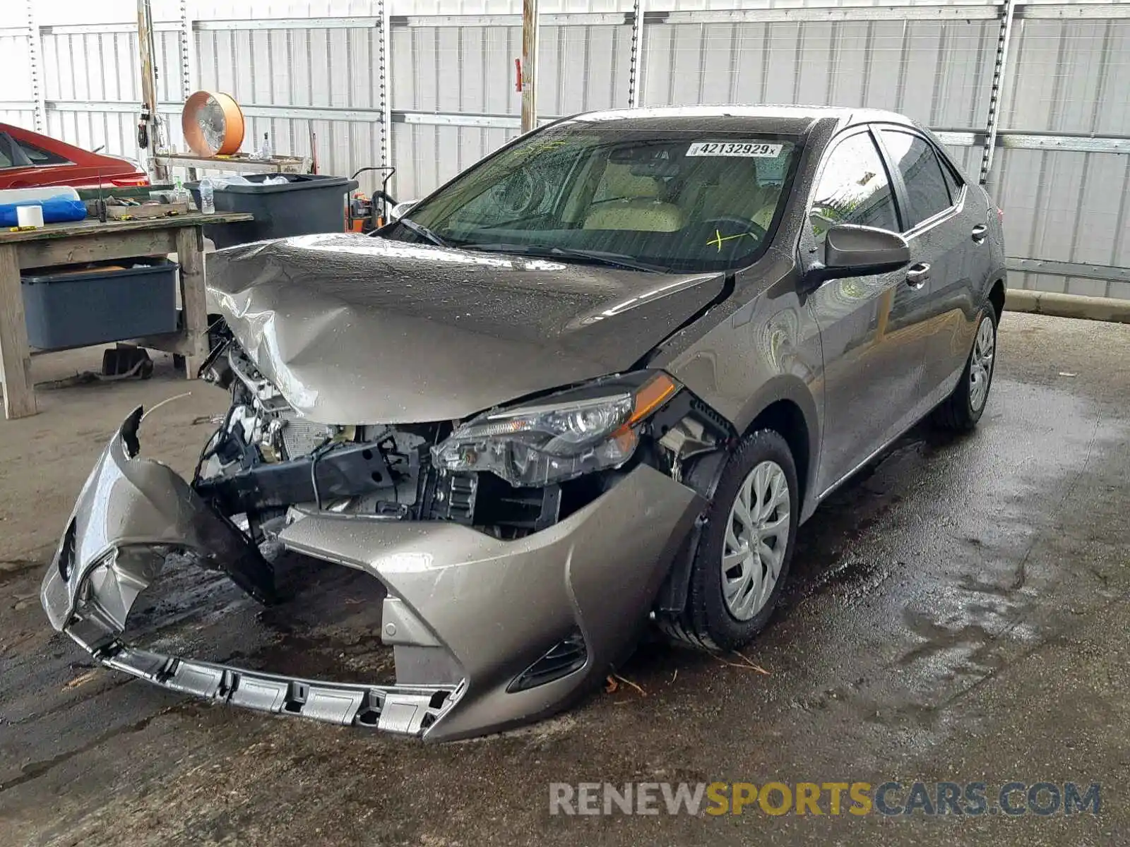 2 Photograph of a damaged car 5YFBURHE4KP886012 TOYOTA COROLLA 2019