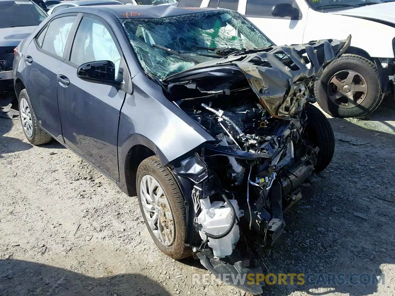 1 Photograph of a damaged car 5YFBURHE4KP886141 TOYOTA COROLLA 2019