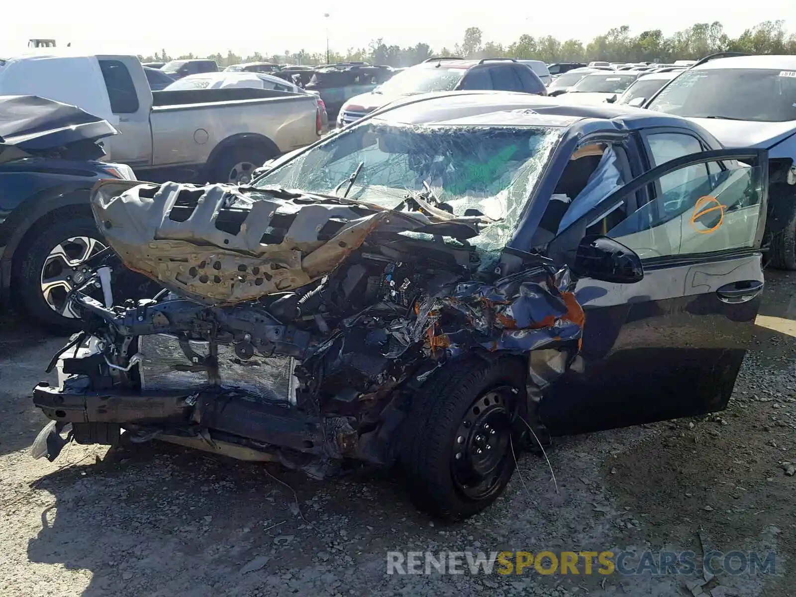 2 Photograph of a damaged car 5YFBURHE4KP886141 TOYOTA COROLLA 2019