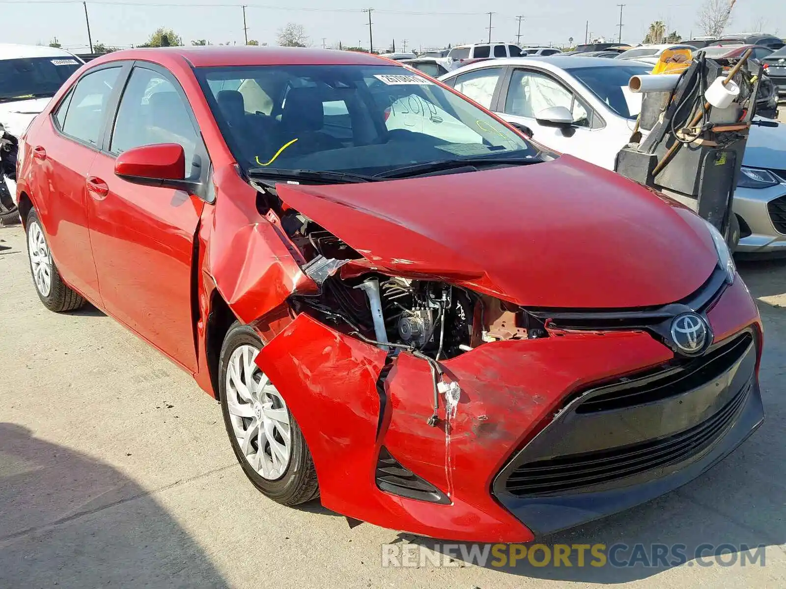 1 Photograph of a damaged car 5YFBURHE4KP886320 TOYOTA COROLLA 2019