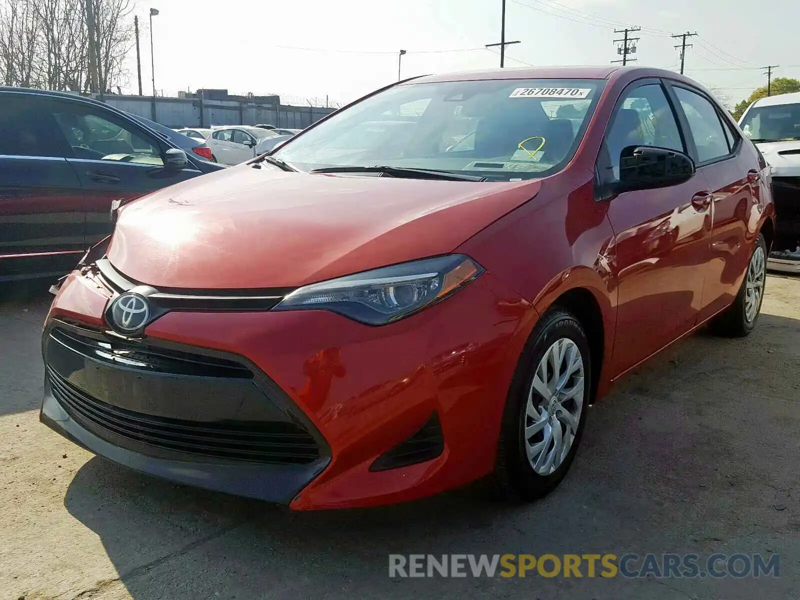 2 Photograph of a damaged car 5YFBURHE4KP886320 TOYOTA COROLLA 2019