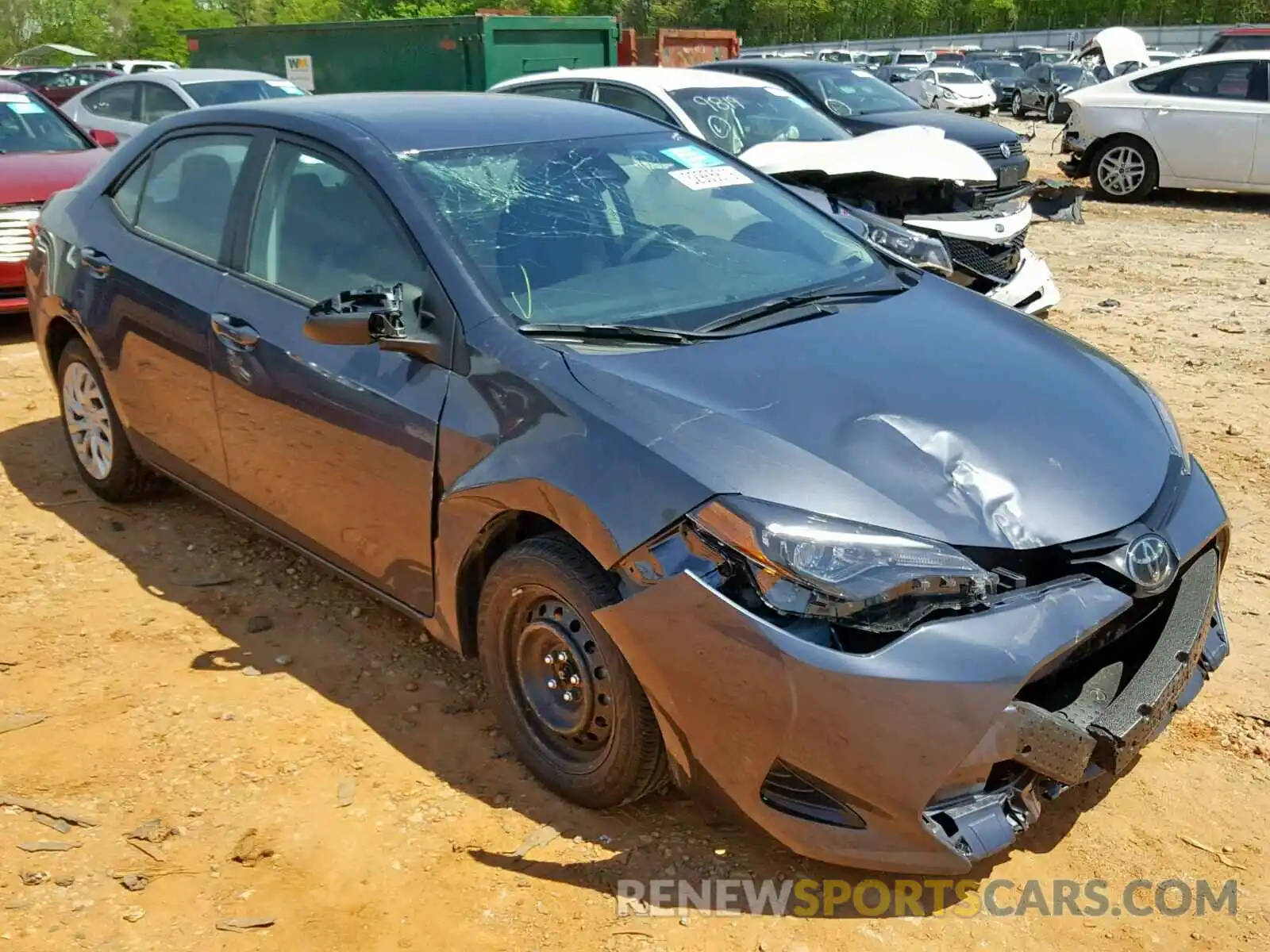 1 Photograph of a damaged car 5YFBURHE4KP886415 TOYOTA COROLLA 2019