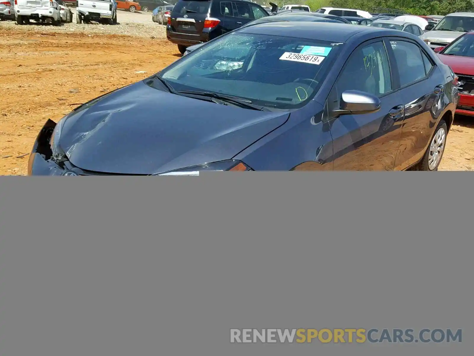 2 Photograph of a damaged car 5YFBURHE4KP886415 TOYOTA COROLLA 2019