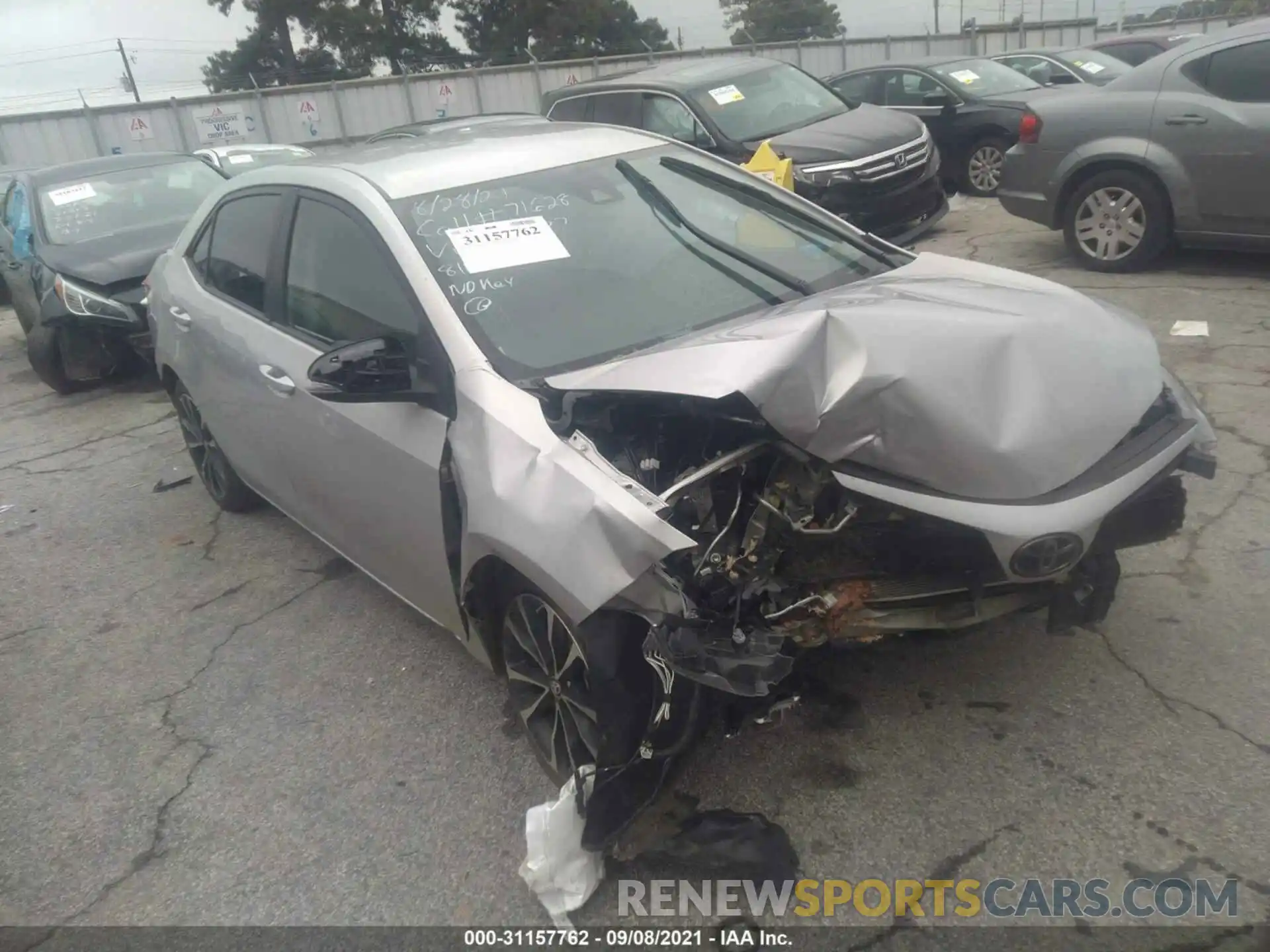 1 Photograph of a damaged car 5YFBURHE4KP886477 TOYOTA COROLLA 2019