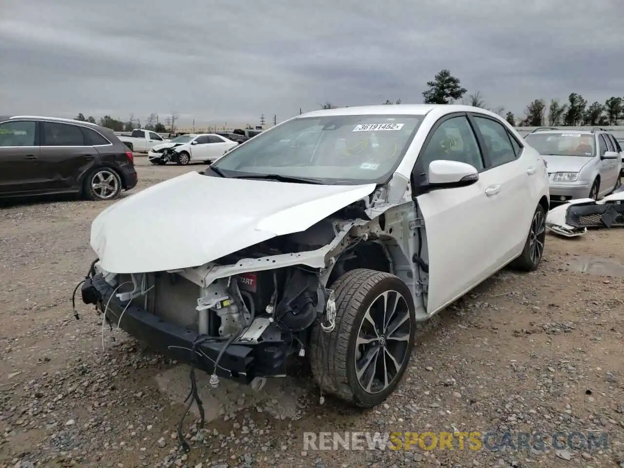 2 Photograph of a damaged car 5YFBURHE4KP886639 TOYOTA COROLLA 2019