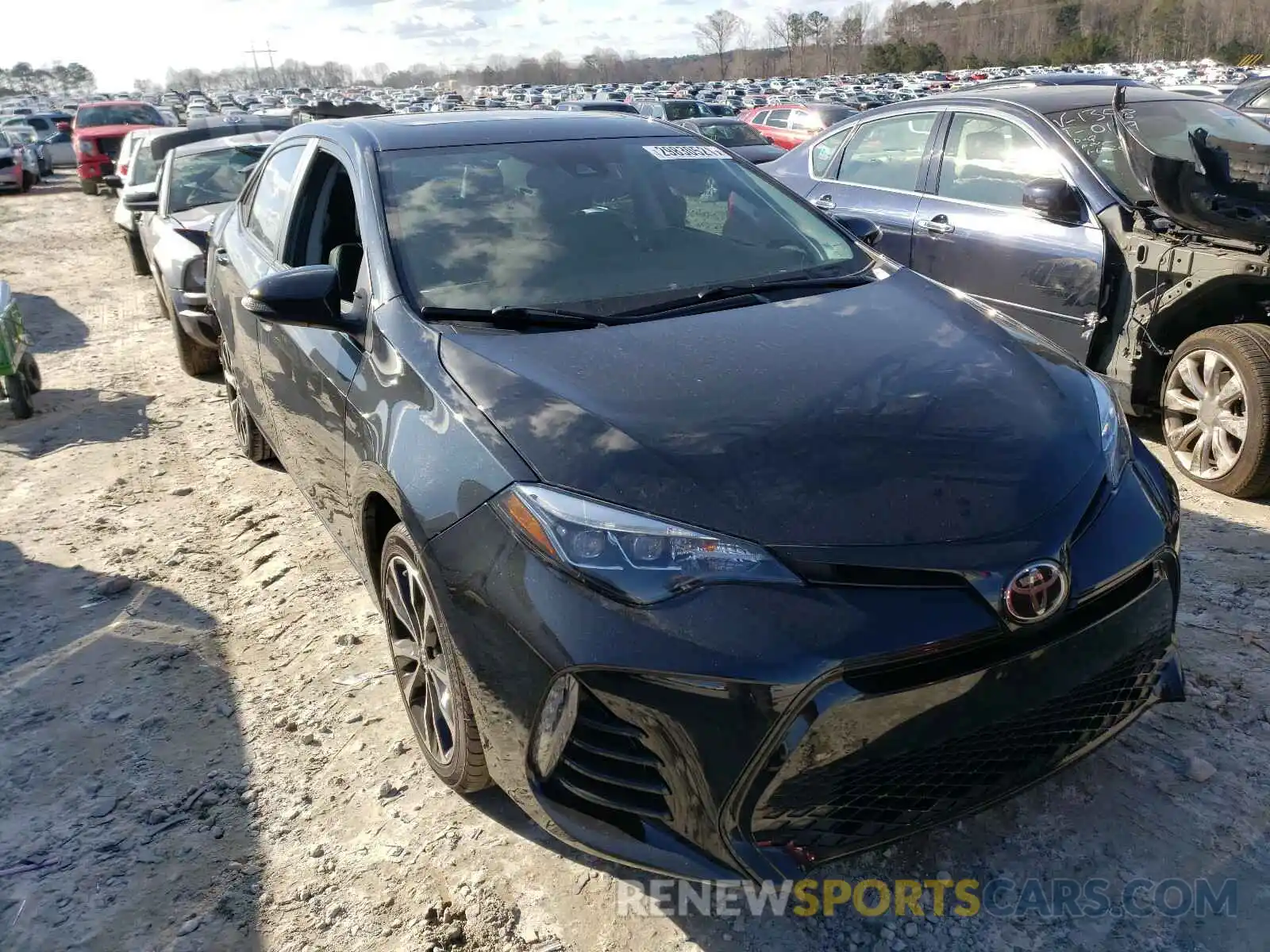 1 Photograph of a damaged car 5YFBURHE4KP886835 TOYOTA COROLLA 2019