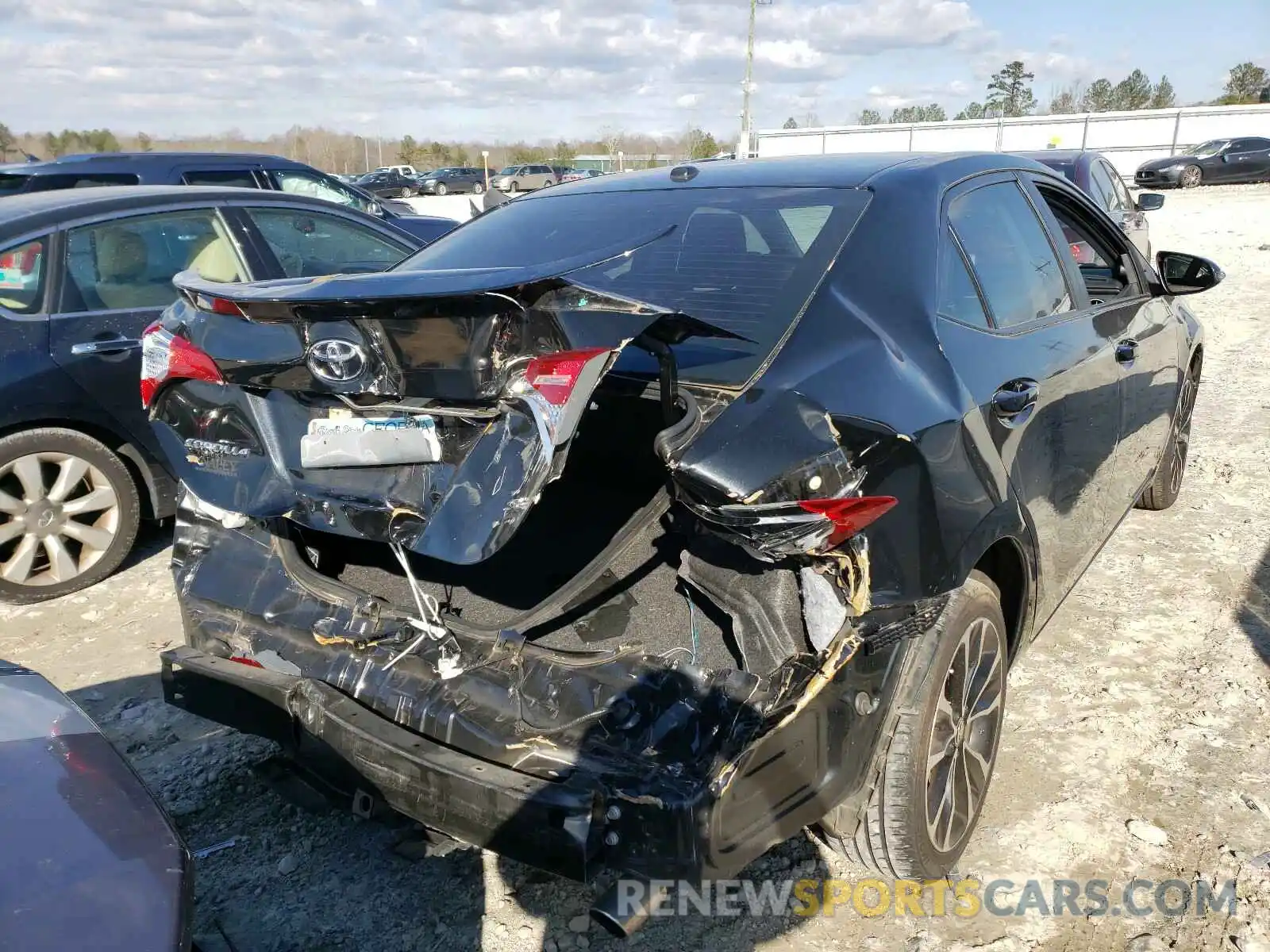 4 Photograph of a damaged car 5YFBURHE4KP886835 TOYOTA COROLLA 2019