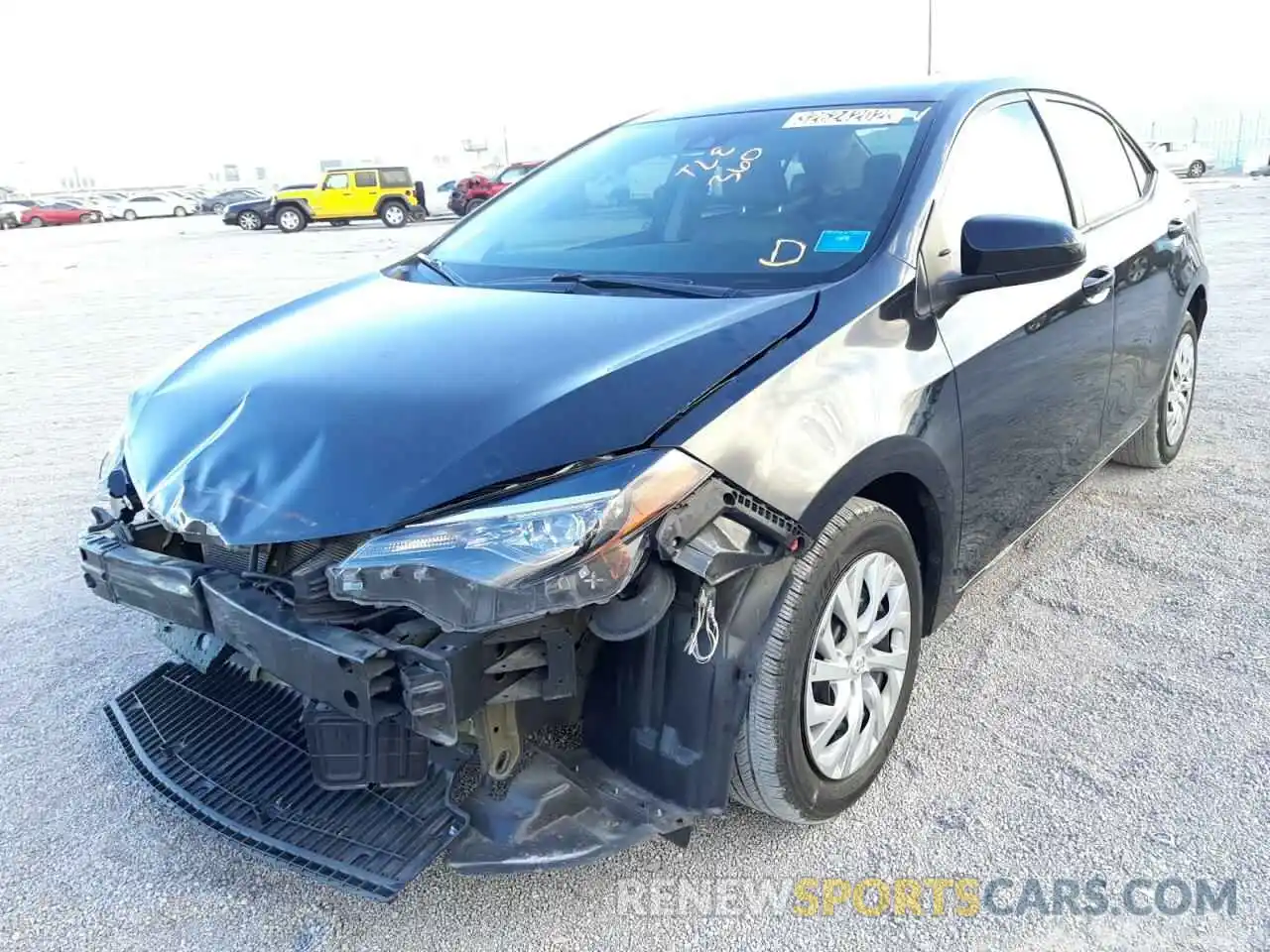 2 Photograph of a damaged car 5YFBURHE4KP887046 TOYOTA COROLLA 2019