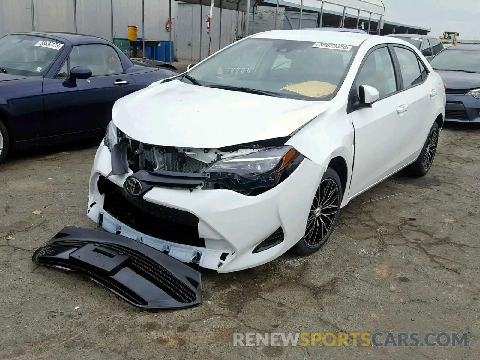 2 Photograph of a damaged car 5YFBURHE4KP887225 TOYOTA COROLLA 2019