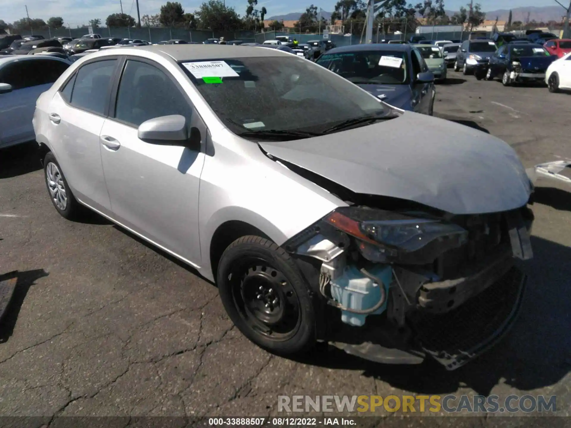 1 Photograph of a damaged car 5YFBURHE4KP887516 TOYOTA COROLLA 2019