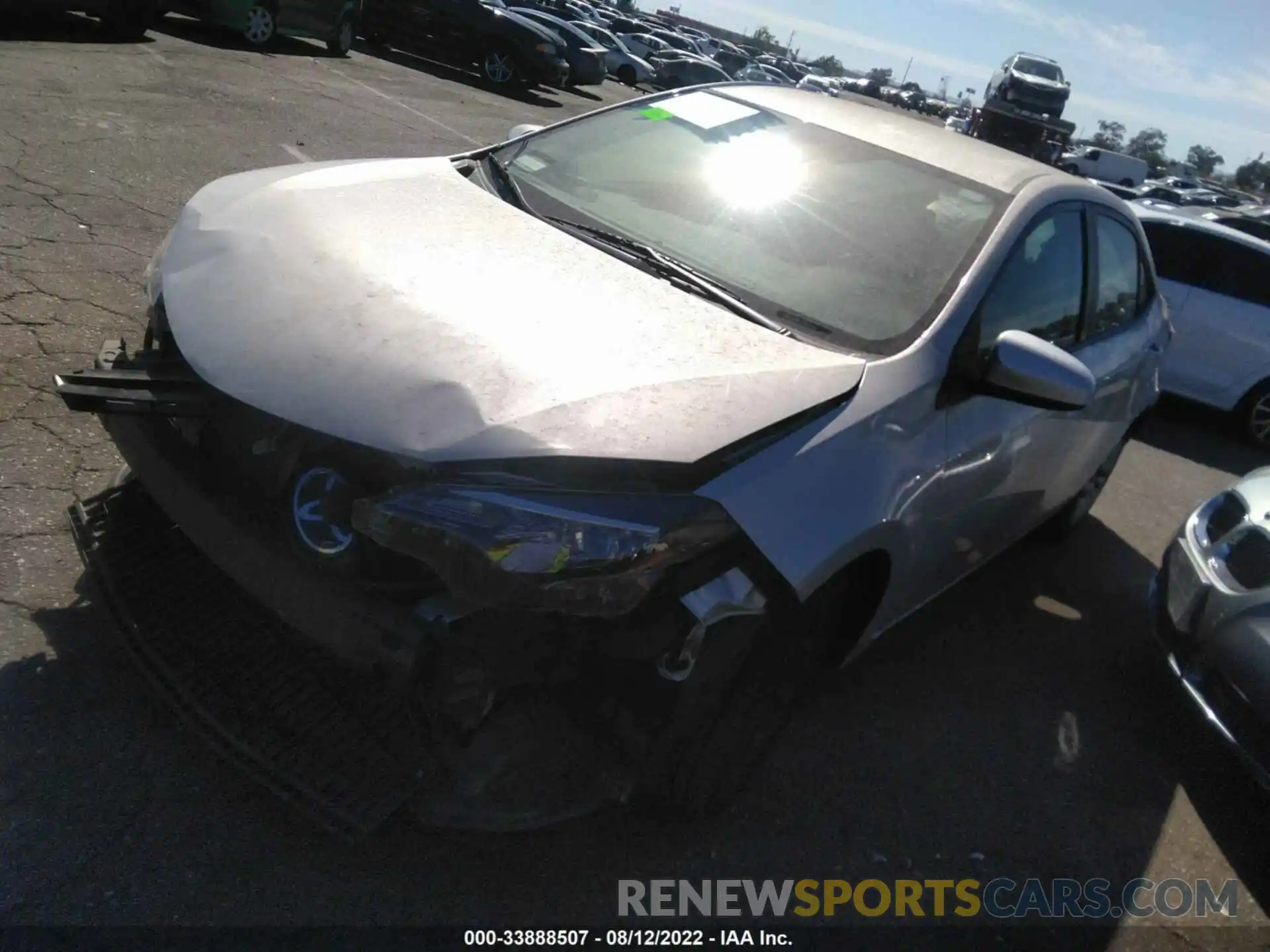 2 Photograph of a damaged car 5YFBURHE4KP887516 TOYOTA COROLLA 2019