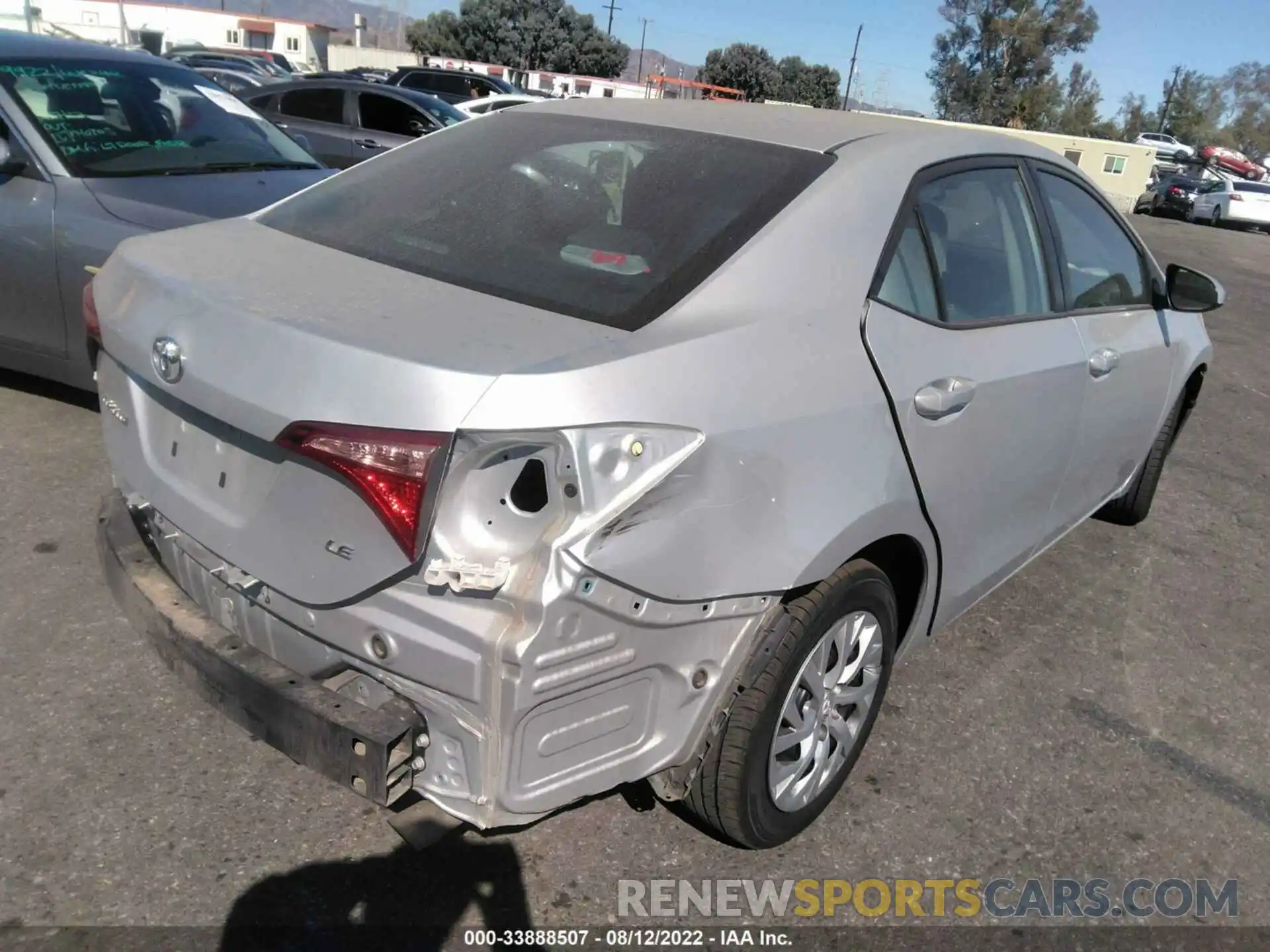 4 Photograph of a damaged car 5YFBURHE4KP887516 TOYOTA COROLLA 2019