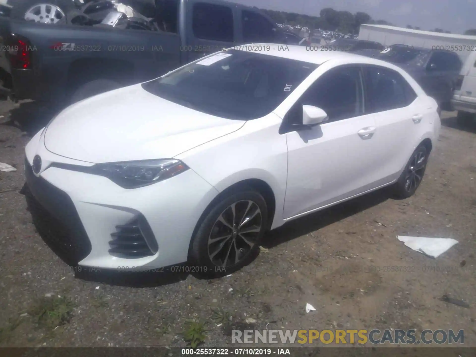 2 Photograph of a damaged car 5YFBURHE4KP887550 TOYOTA COROLLA 2019