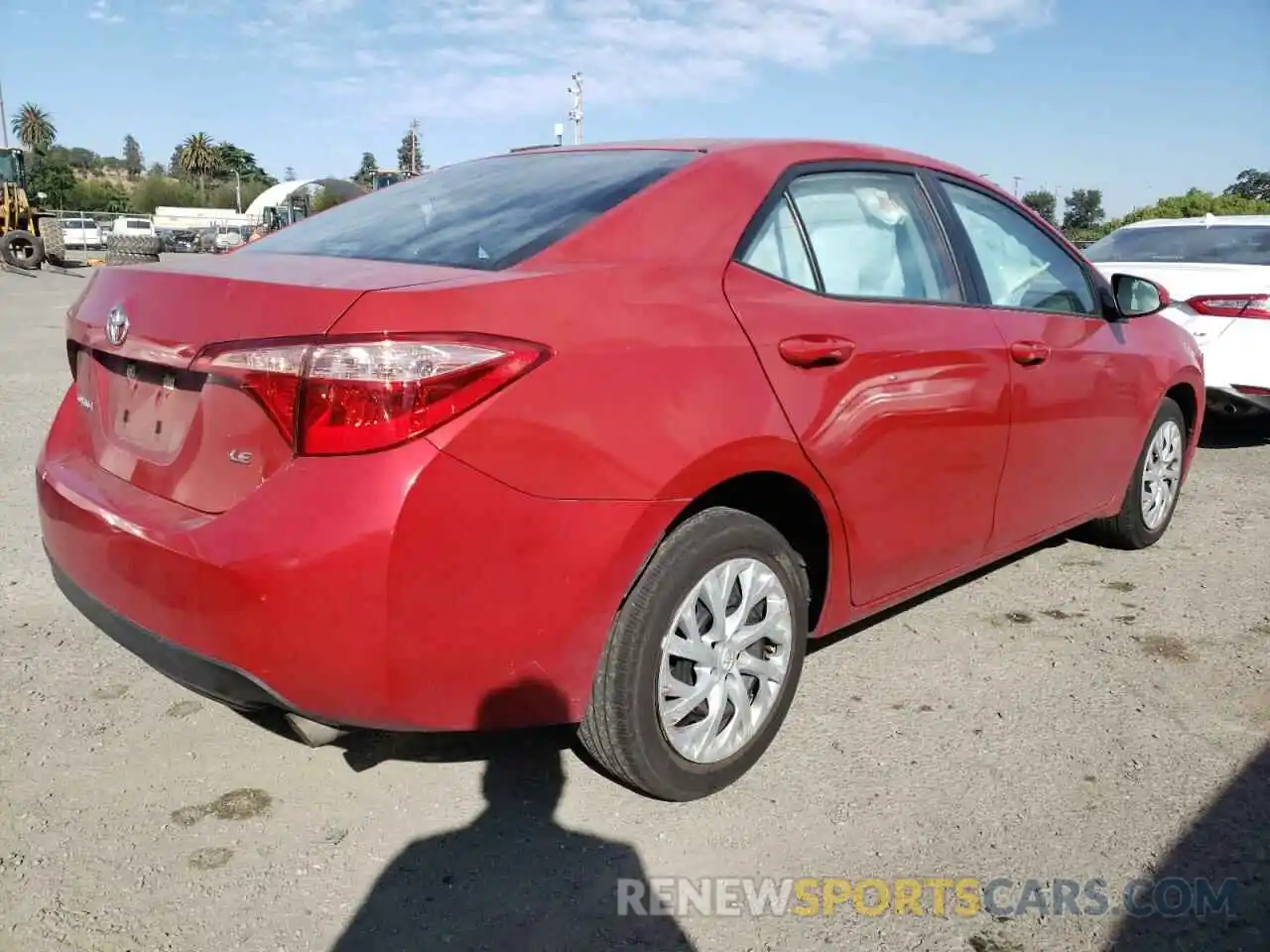 4 Photograph of a damaged car 5YFBURHE4KP887564 TOYOTA COROLLA 2019