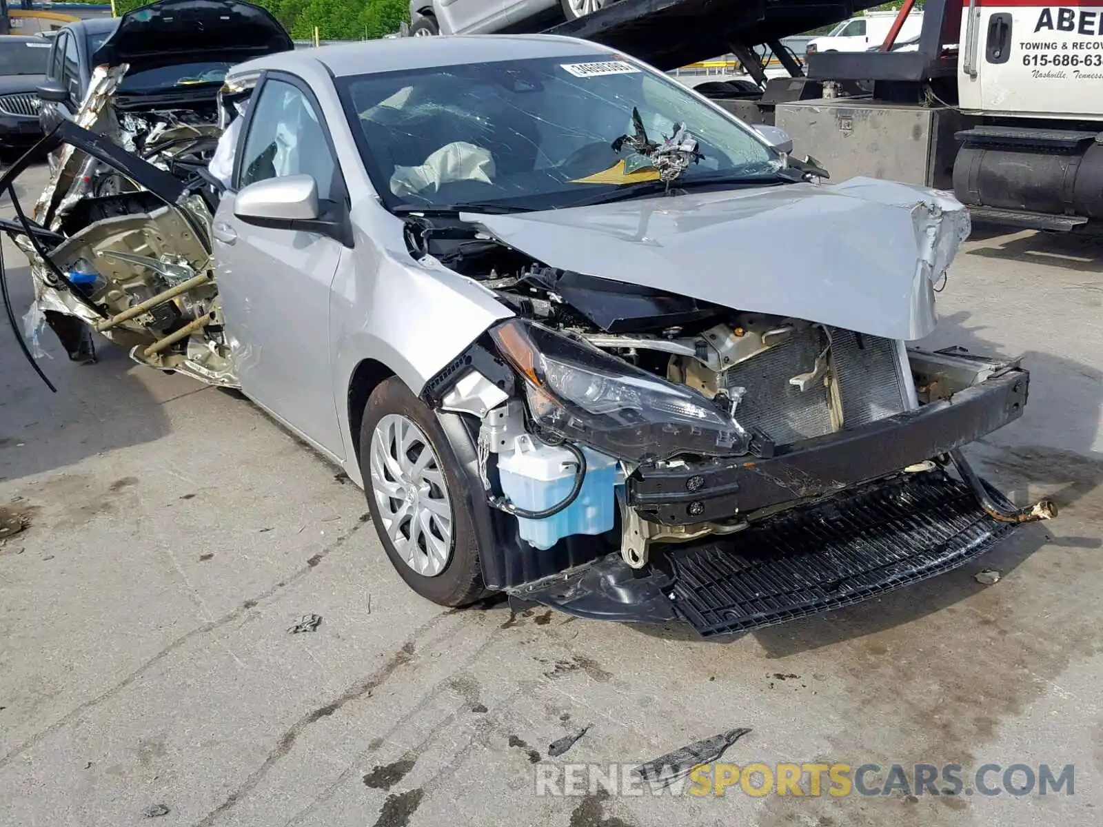 1 Photograph of a damaged car 5YFBURHE4KP888245 TOYOTA COROLLA 2019