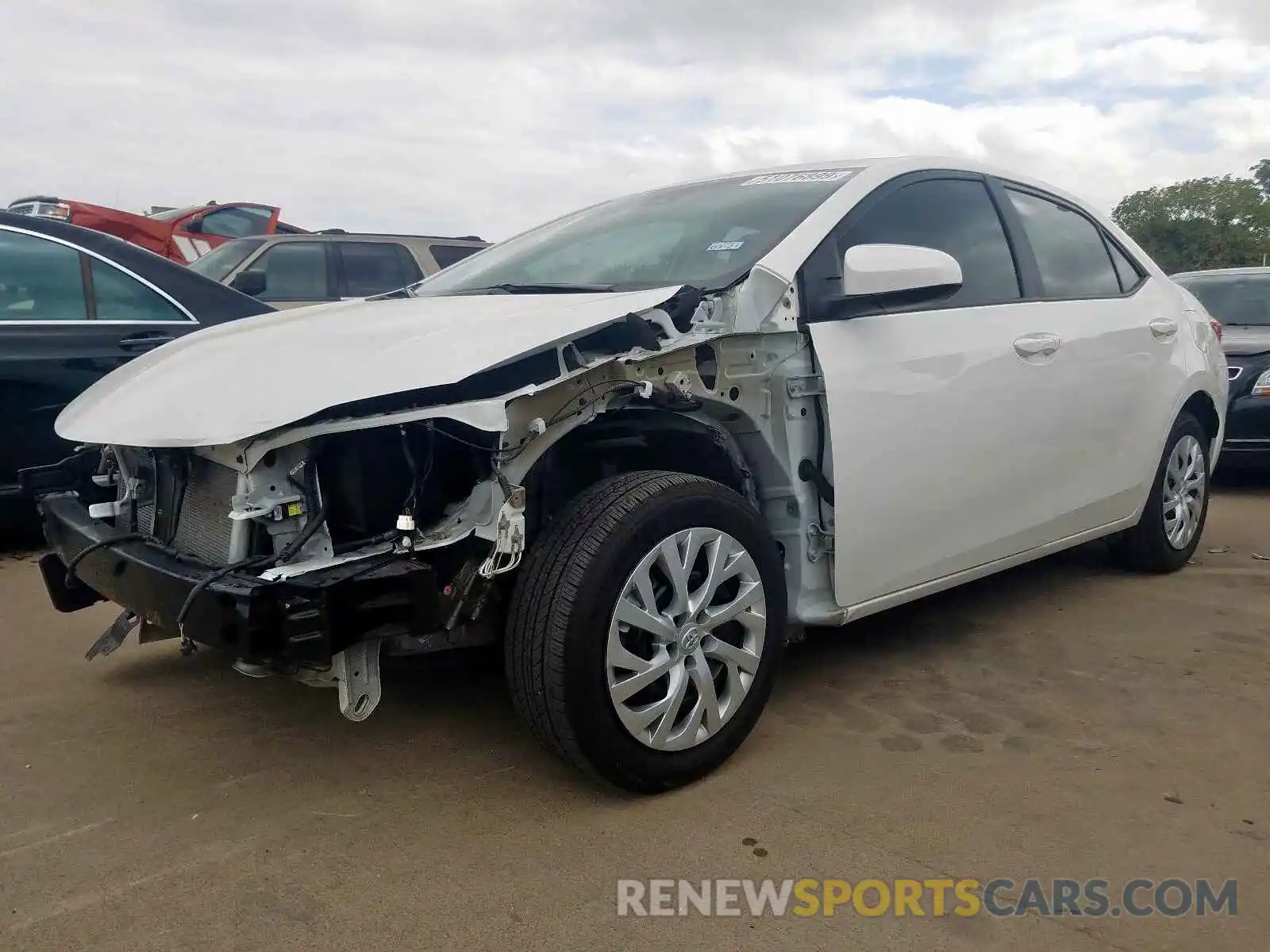 2 Photograph of a damaged car 5YFBURHE4KP888259 TOYOTA COROLLA 2019